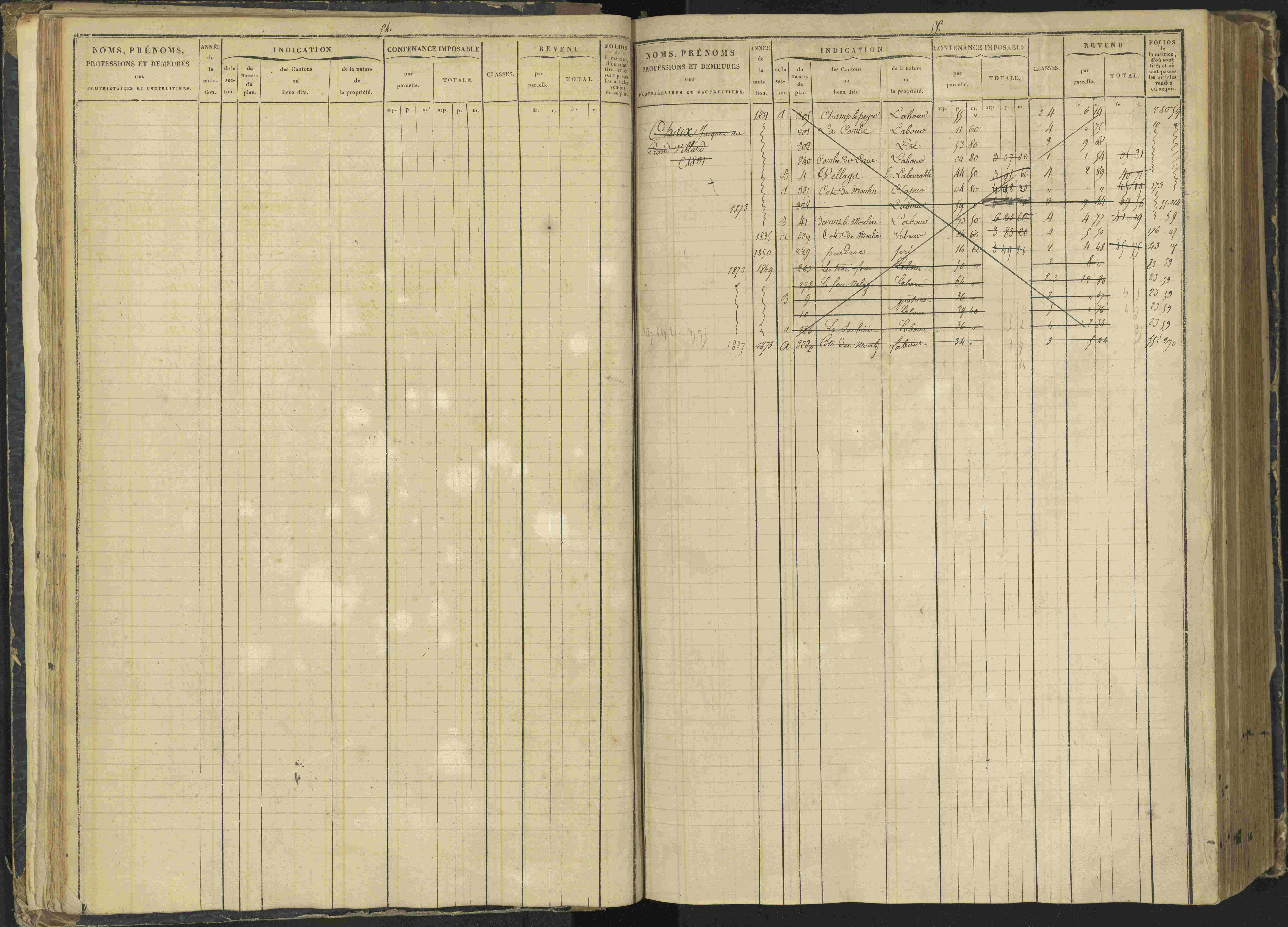 Agnières-en-Dévoluy - 3 P 108/1 - 3 P 108/1 - Matrice folios 1-340. 