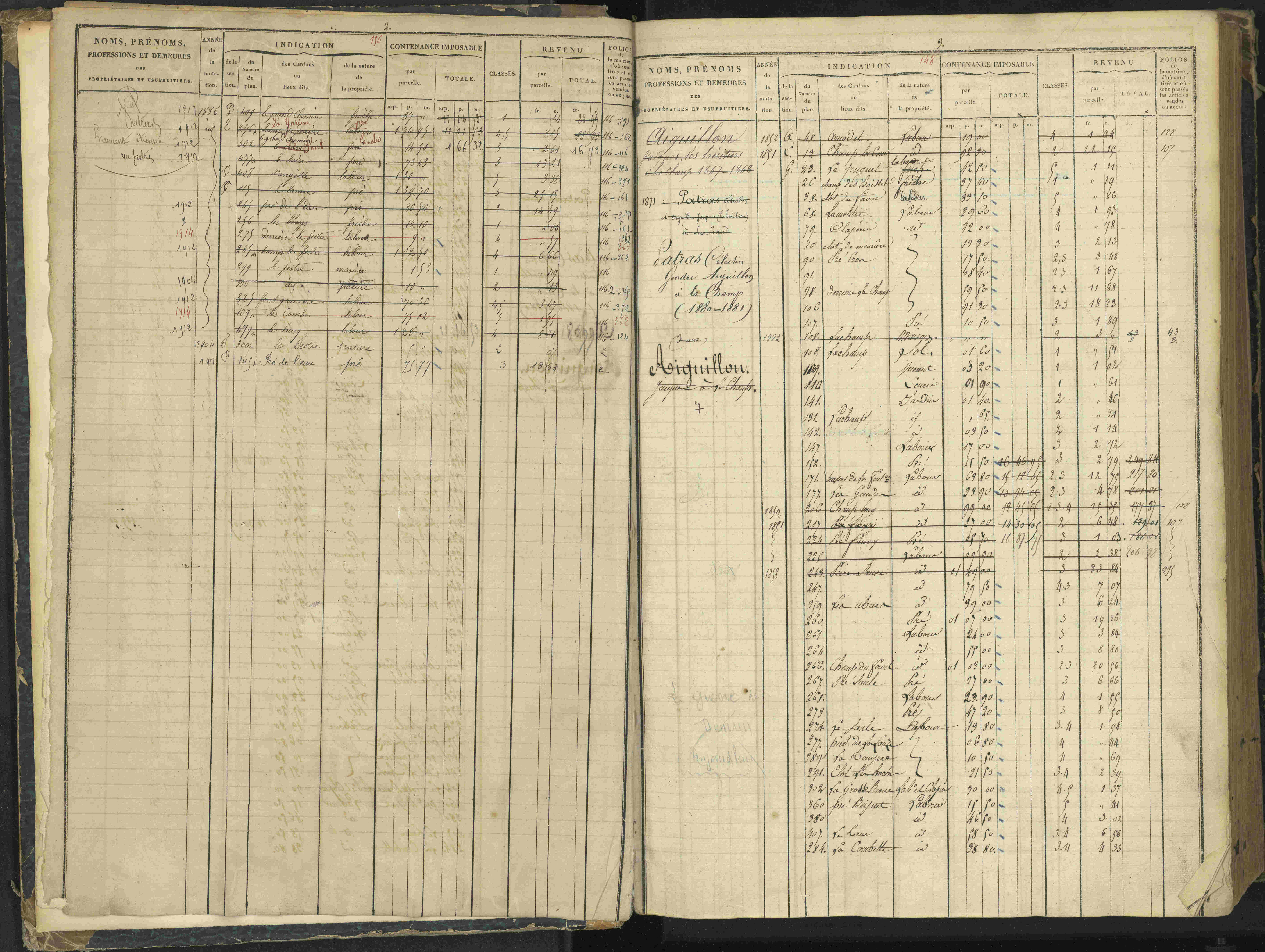 Agnières-en-Dévoluy - 3 P 108/1 - 3 P 108/1 - Matrice folios 1-340. 