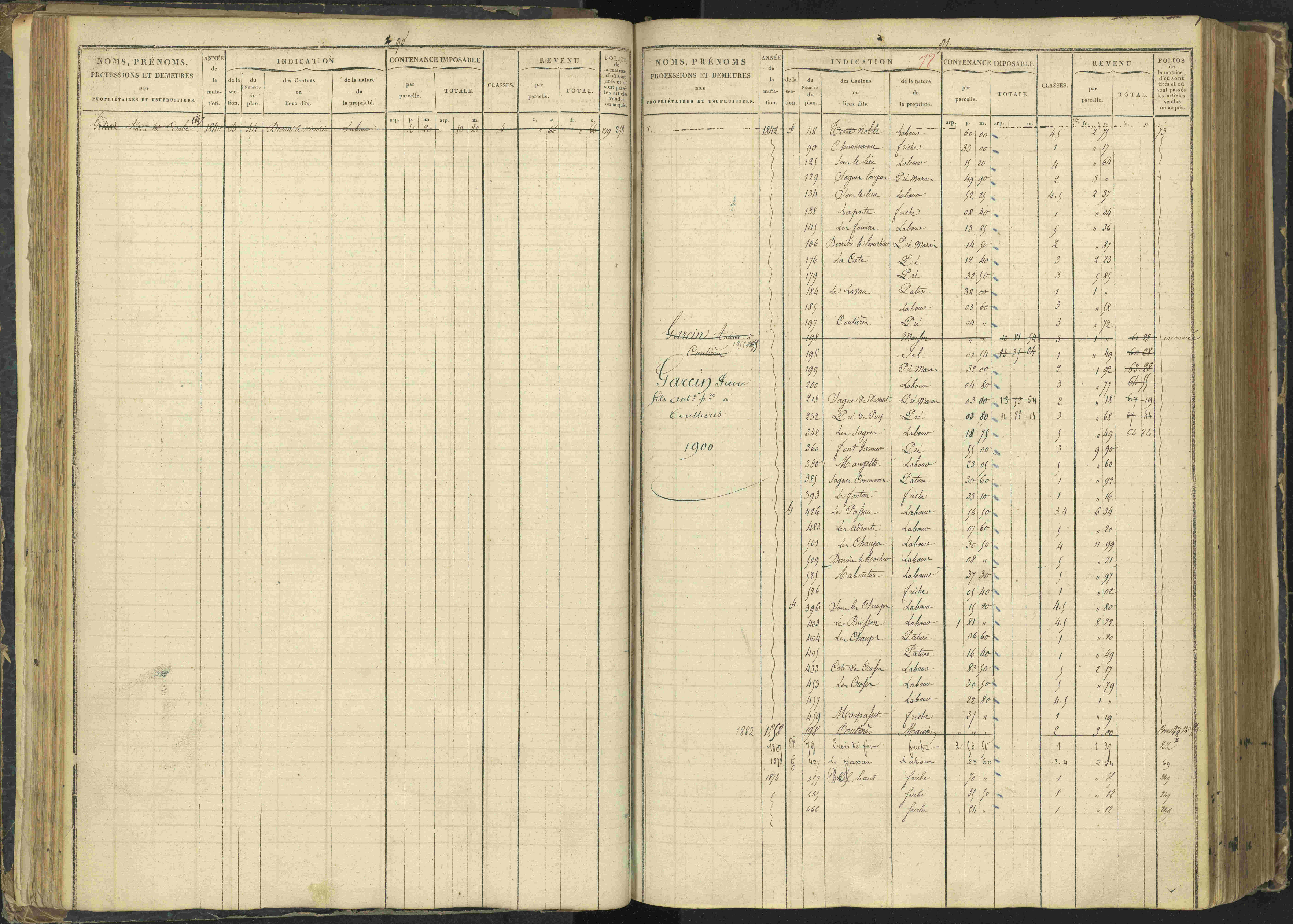 Agnières-en-Dévoluy - 3 P 108/1 - 3 P 108/1 - Matrice folios 1-340. 