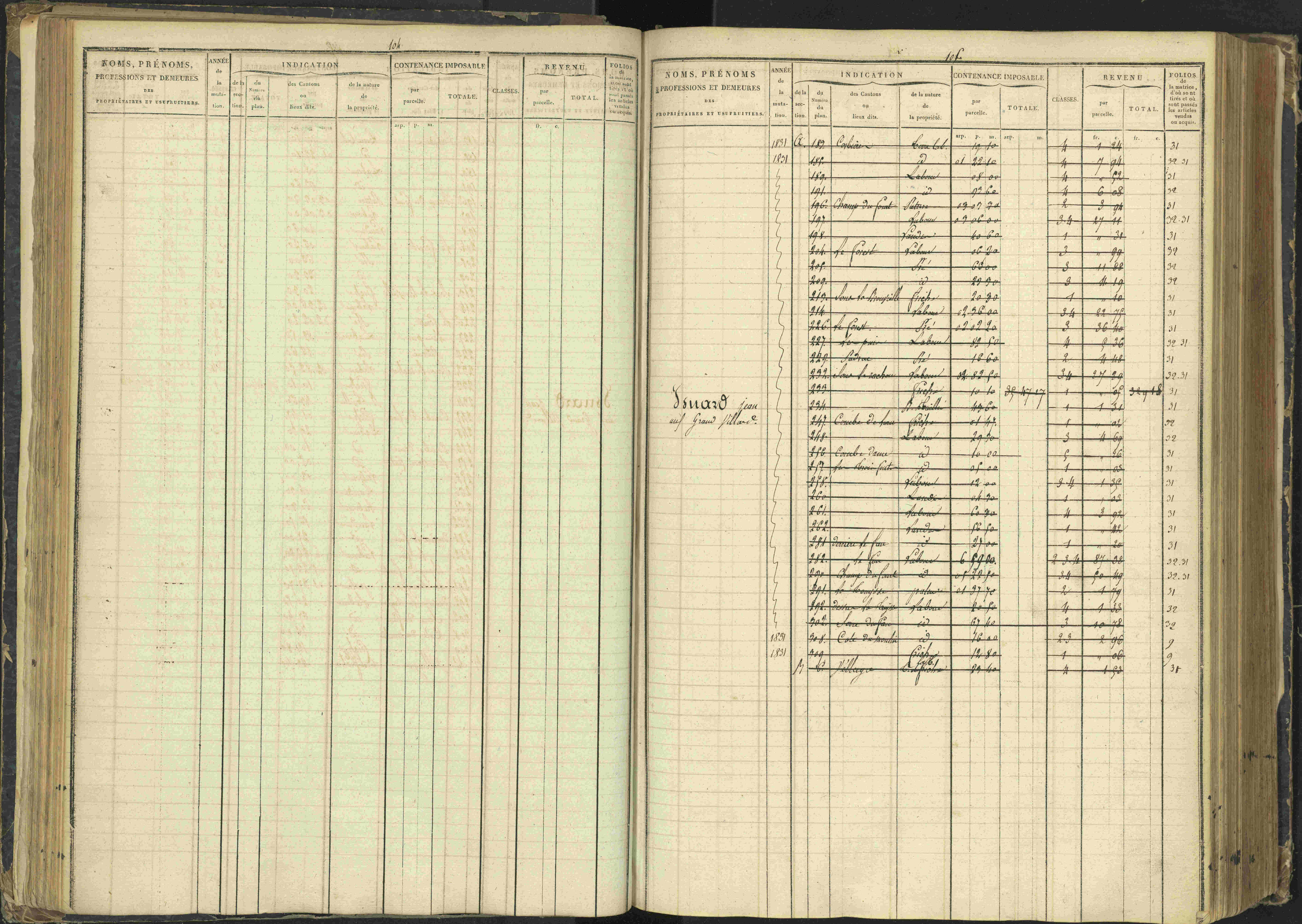 Agnières-en-Dévoluy - 3 P 108/1 - 3 P 108/1 - Matrice folios 1-340. 