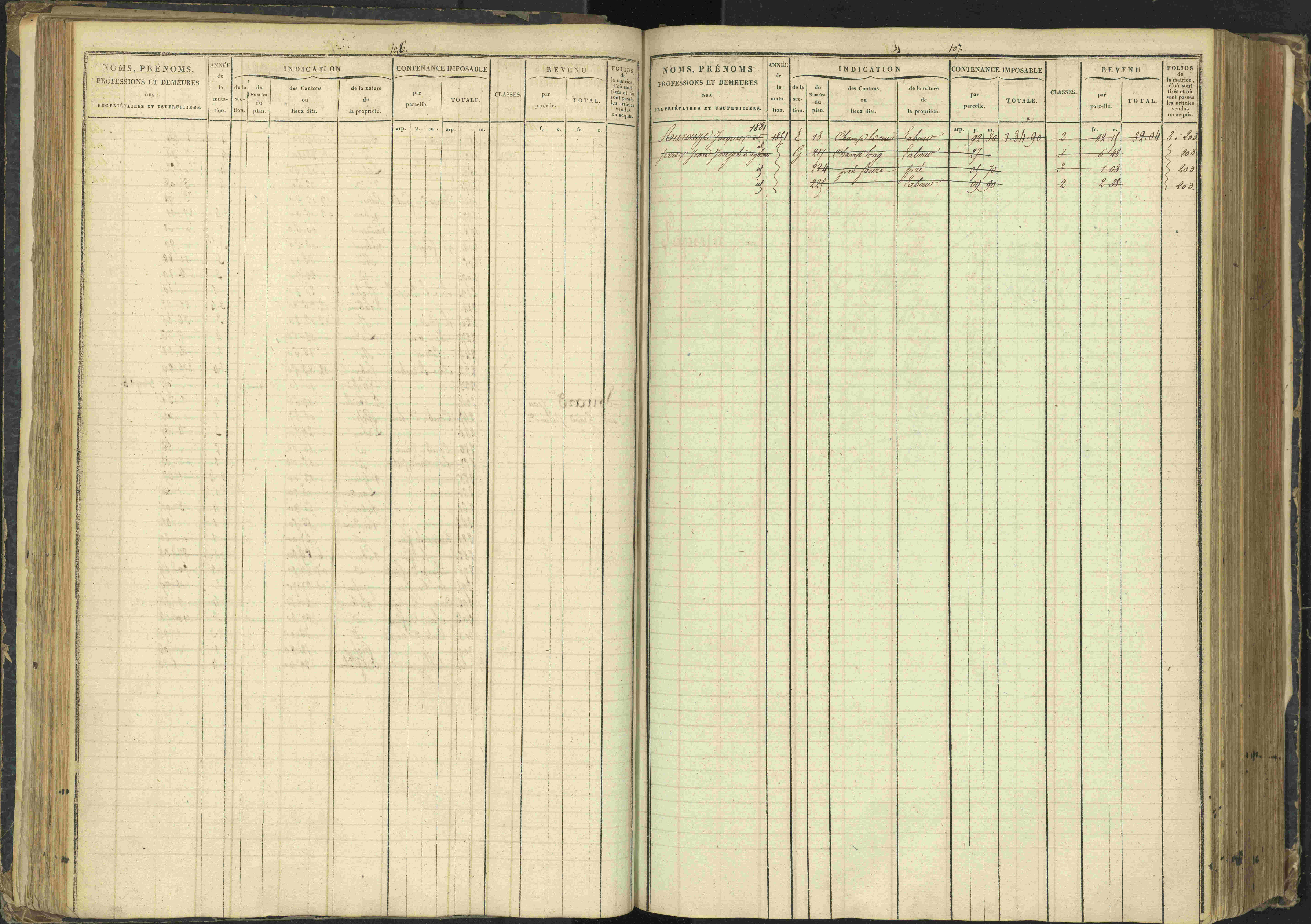 Agnières-en-Dévoluy - 3 P 108/1 - 3 P 108/1 - Matrice folios 1-340. 