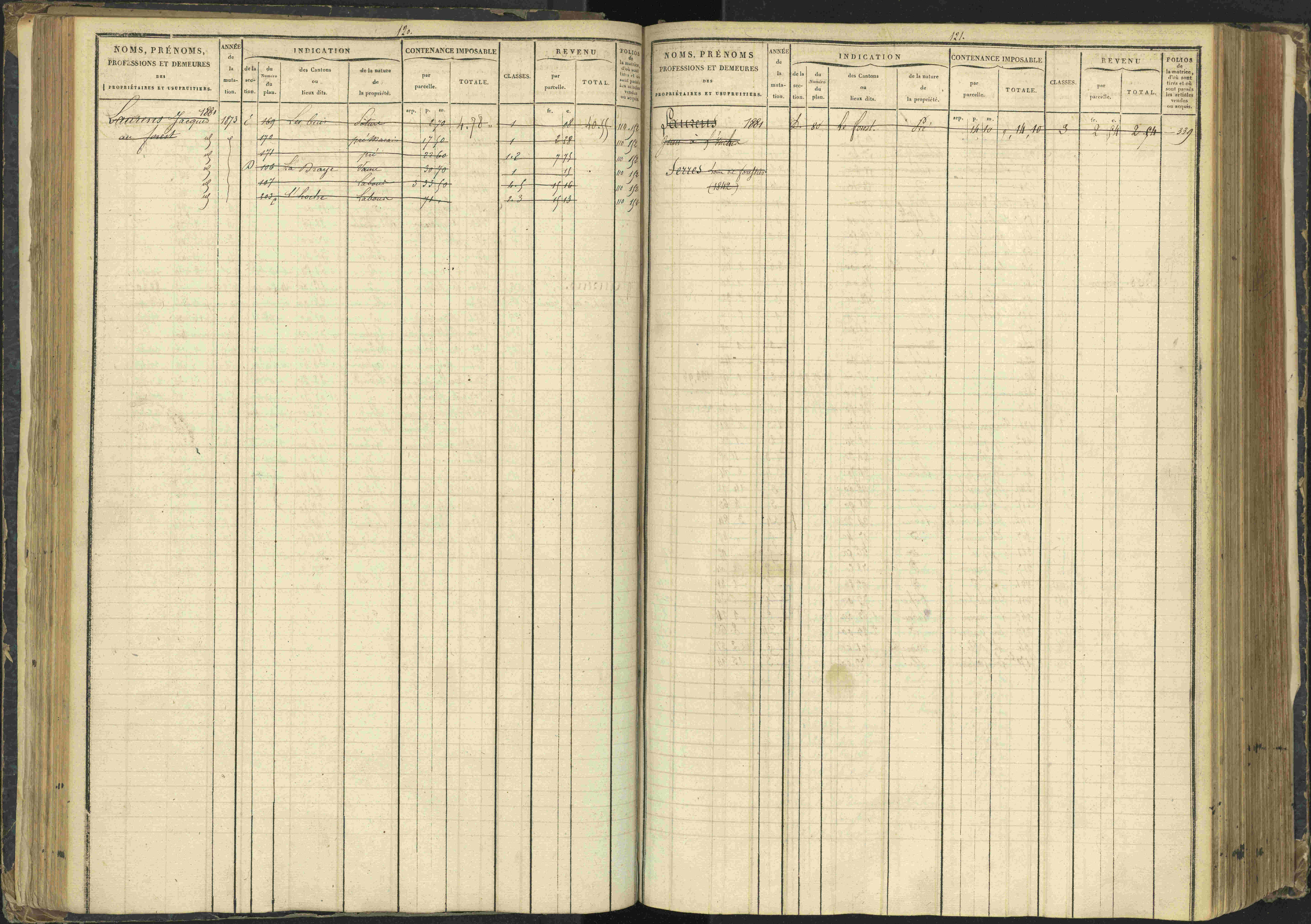 Agnières-en-Dévoluy - 3 P 108/1 - 3 P 108/1 - Matrice folios 1-340. 
