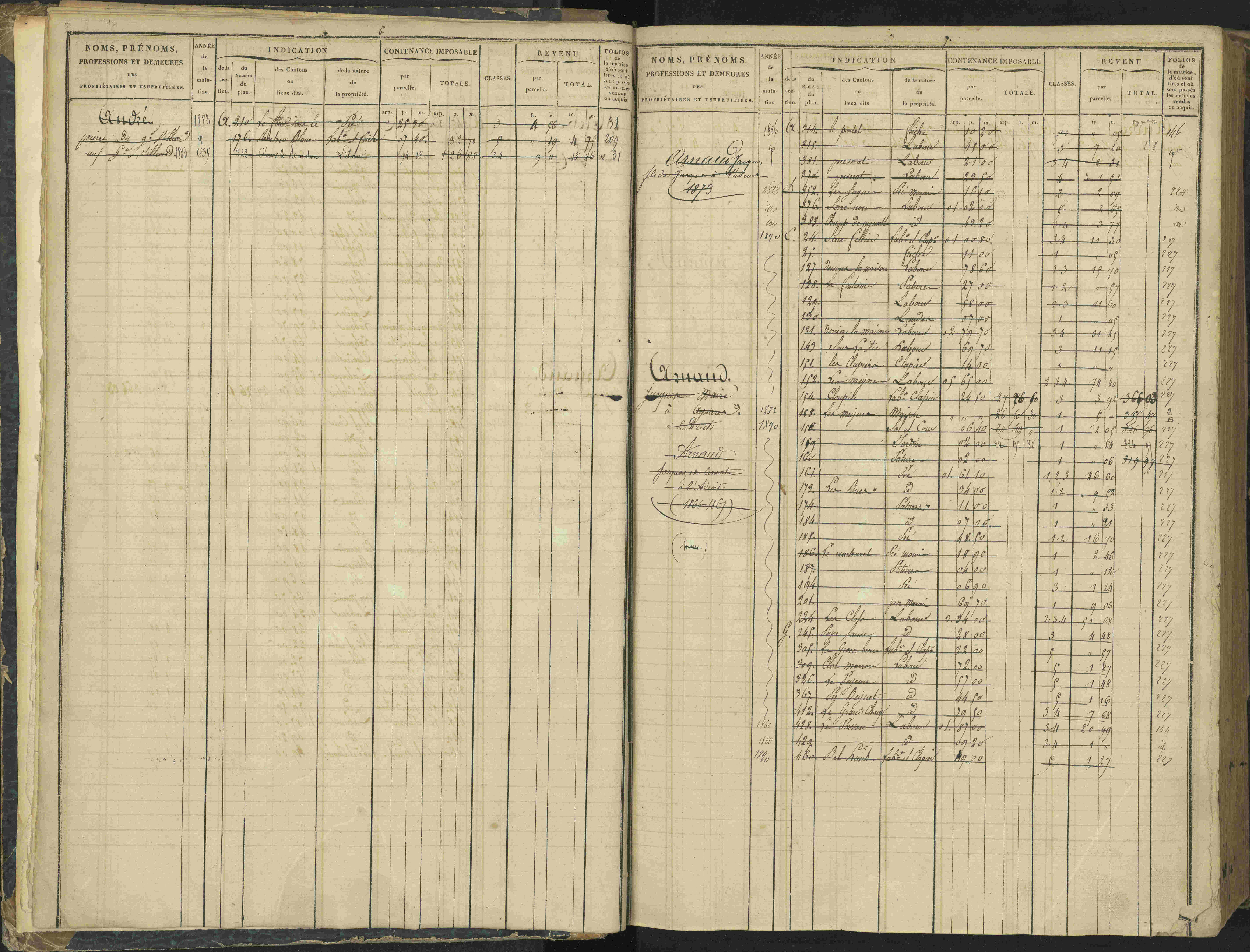 Agnières-en-Dévoluy - 3 P 108/1 - 3 P 108/1 - Matrice folios 1-340. 