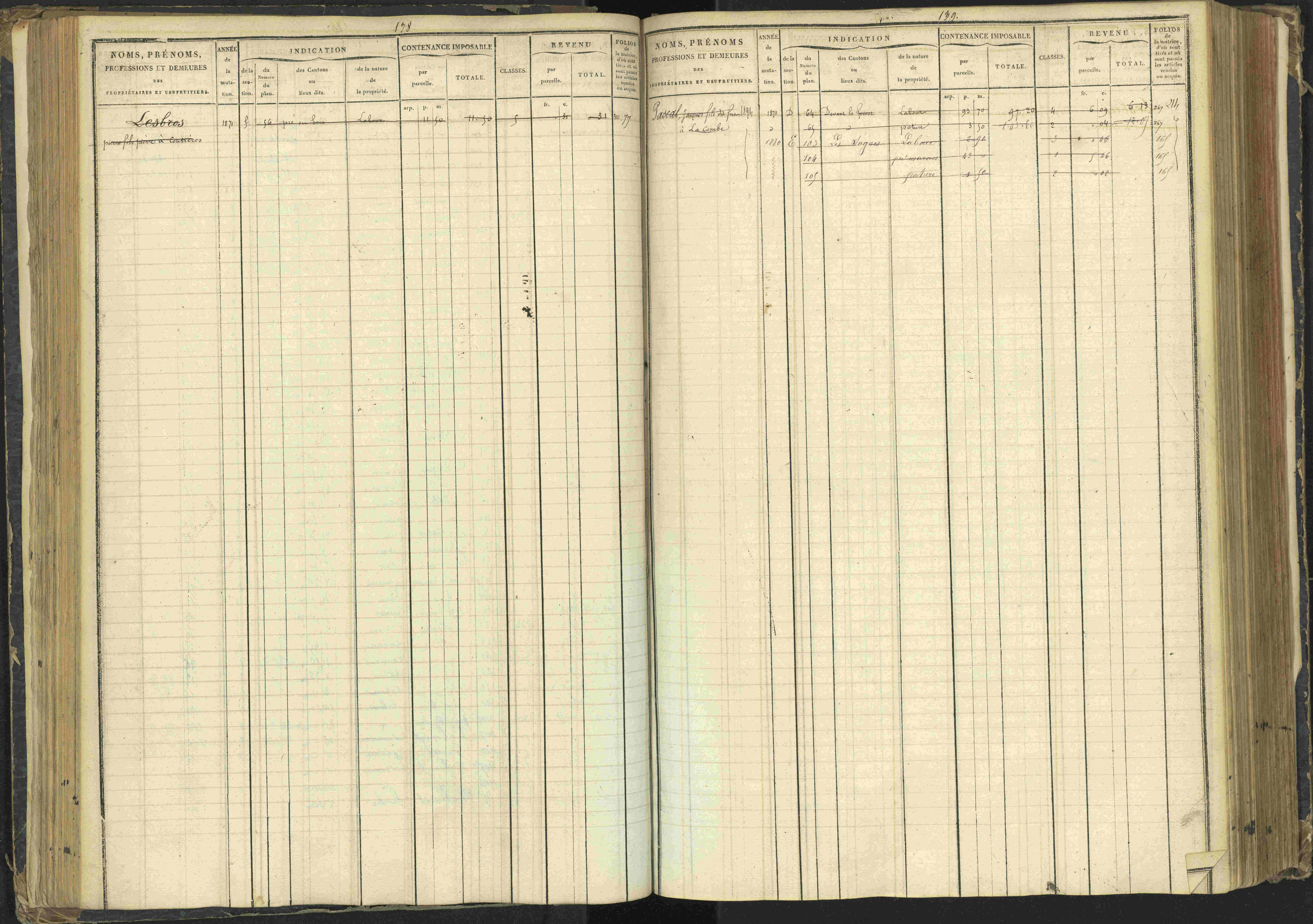 Agnières-en-Dévoluy - 3 P 108/1 - 3 P 108/1 - Matrice folios 1-340. 