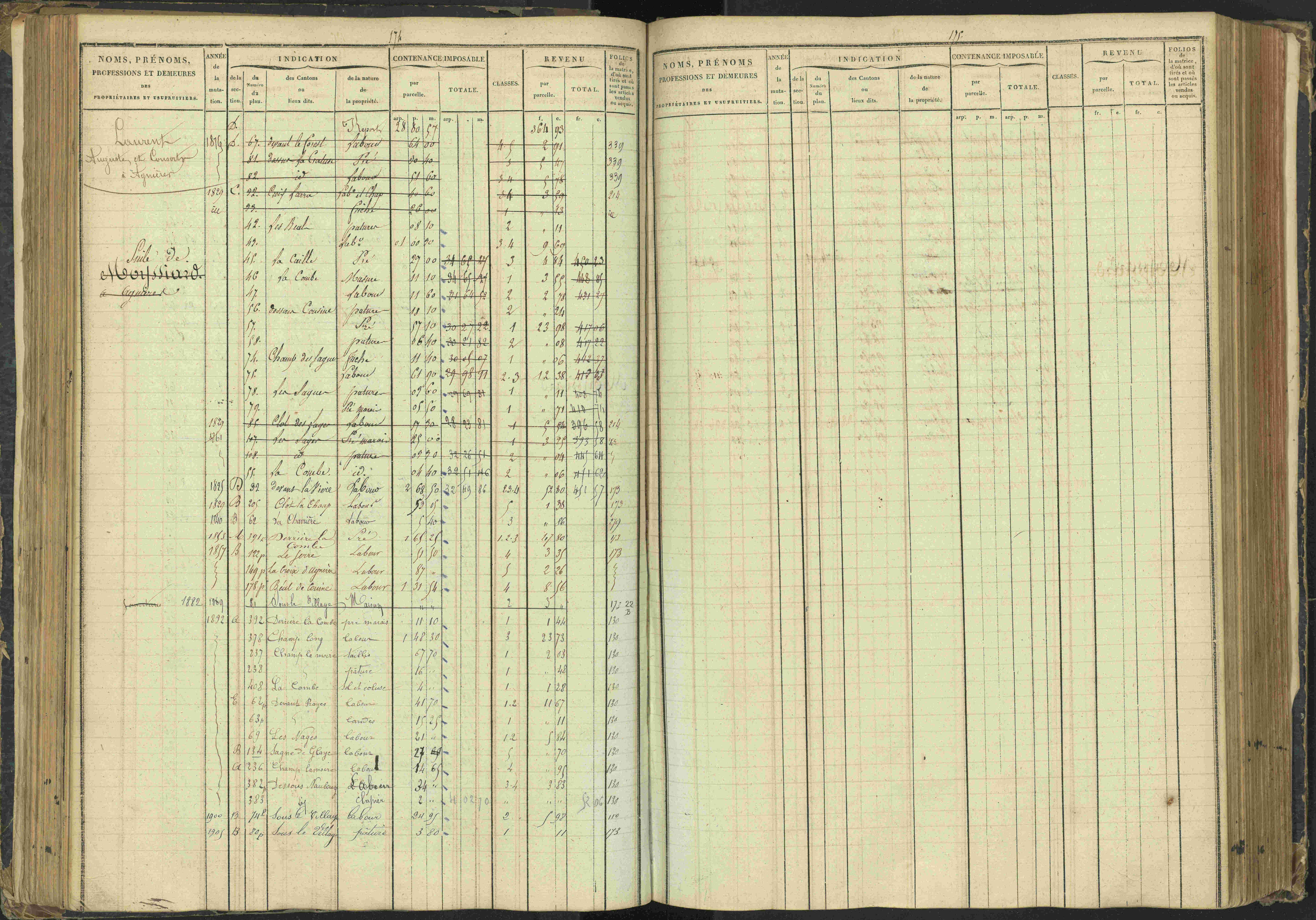 Agnières-en-Dévoluy - 3 P 108/1 - 3 P 108/1 - Matrice folios 1-340. 