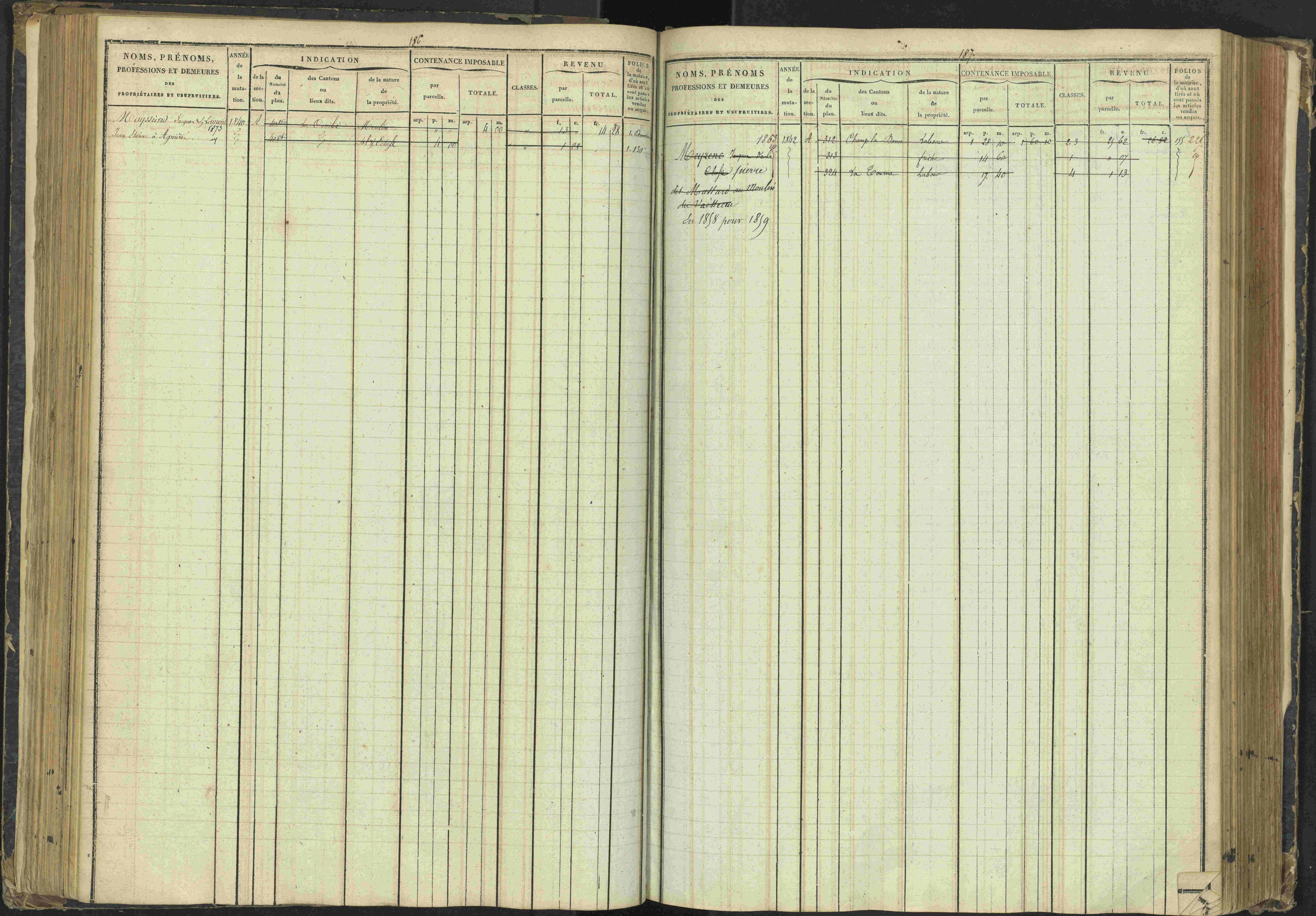 Agnières-en-Dévoluy - 3 P 108/1 - 3 P 108/1 - Matrice folios 1-340. 