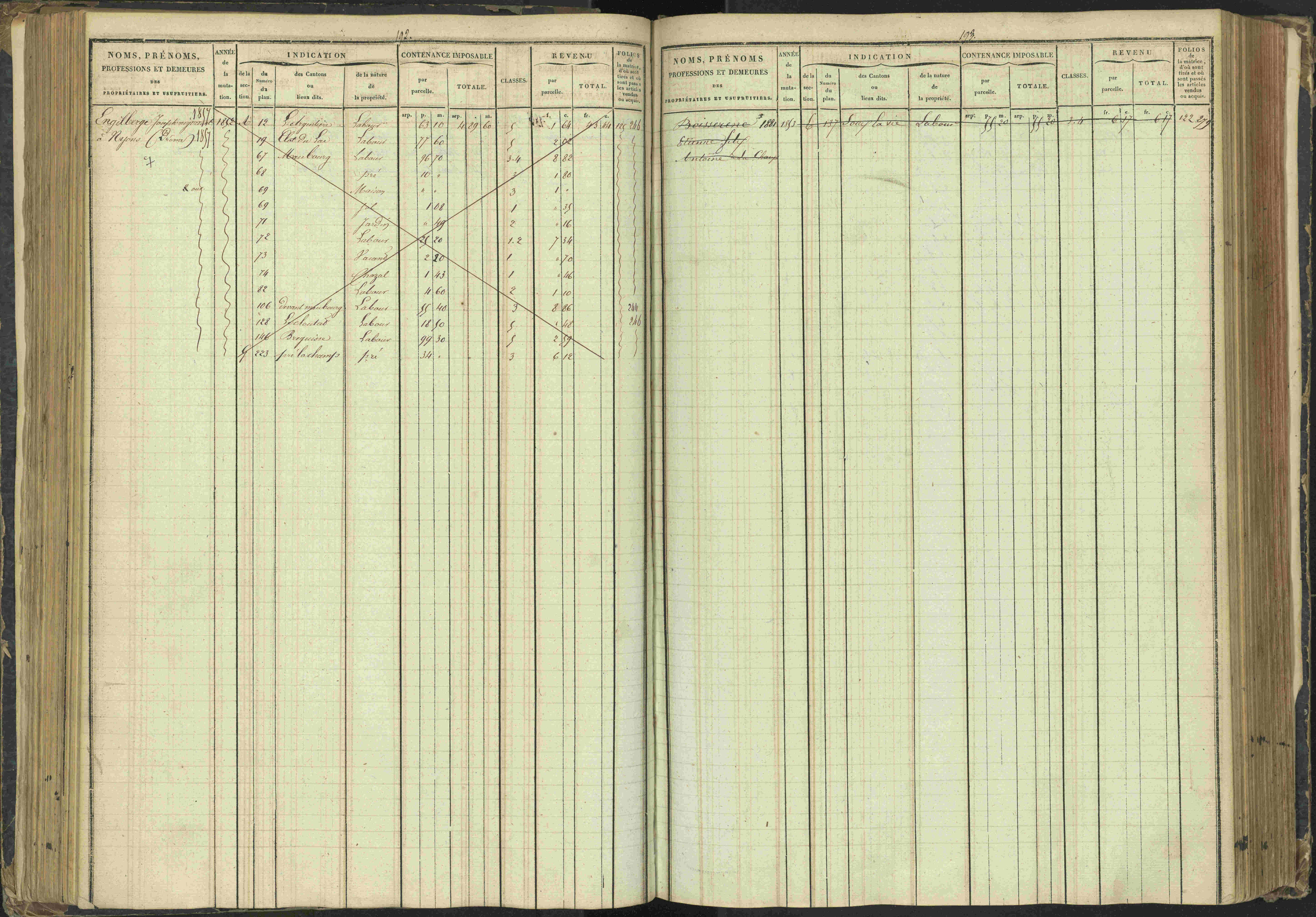 Agnières-en-Dévoluy - 3 P 108/1 - 3 P 108/1 - Matrice folios 1-340. 