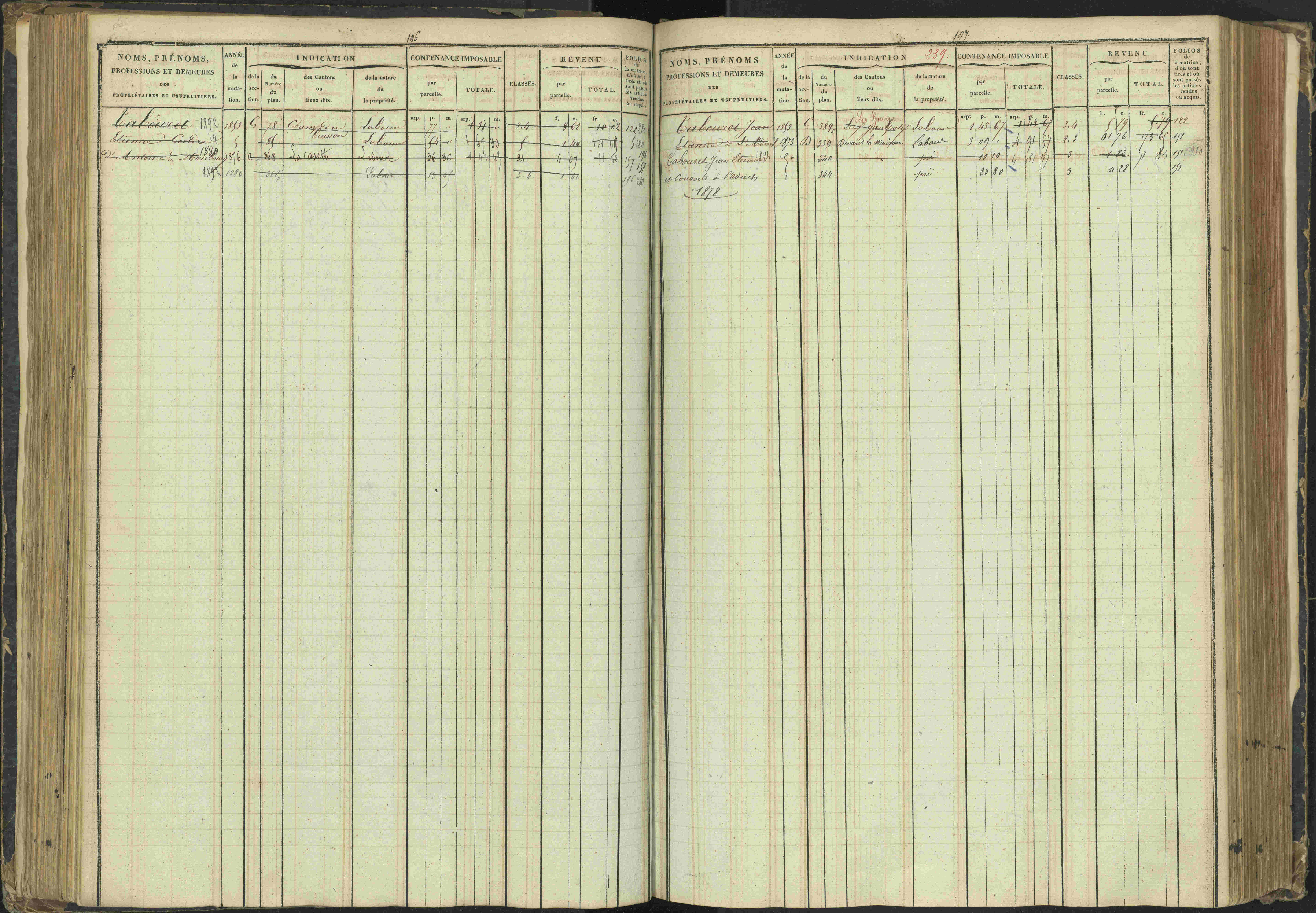 Agnières-en-Dévoluy - 3 P 108/1 - 3 P 108/1 - Matrice folios 1-340. 