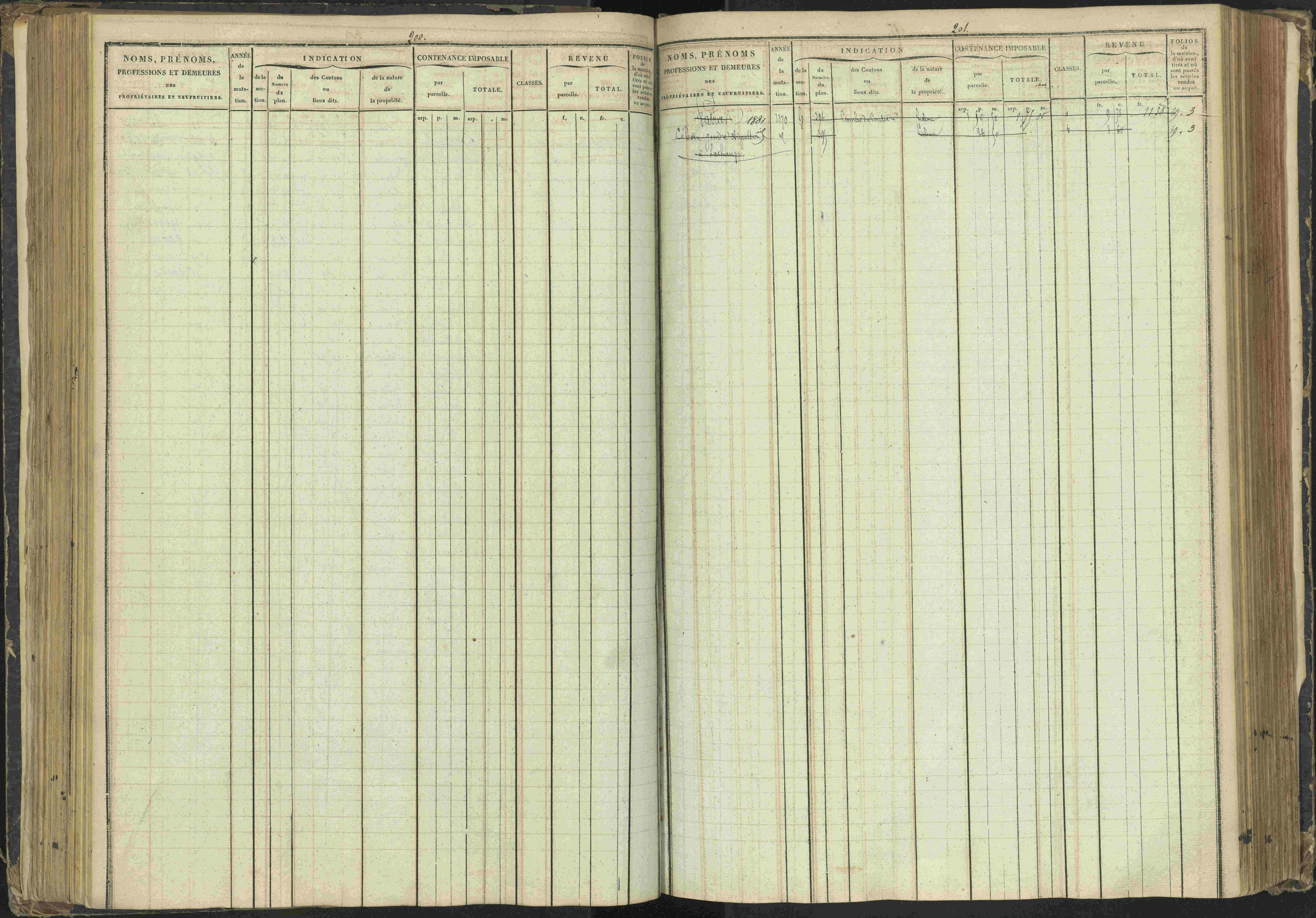 Agnières-en-Dévoluy - 3 P 108/1 - 3 P 108/1 - Matrice folios 1-340. 