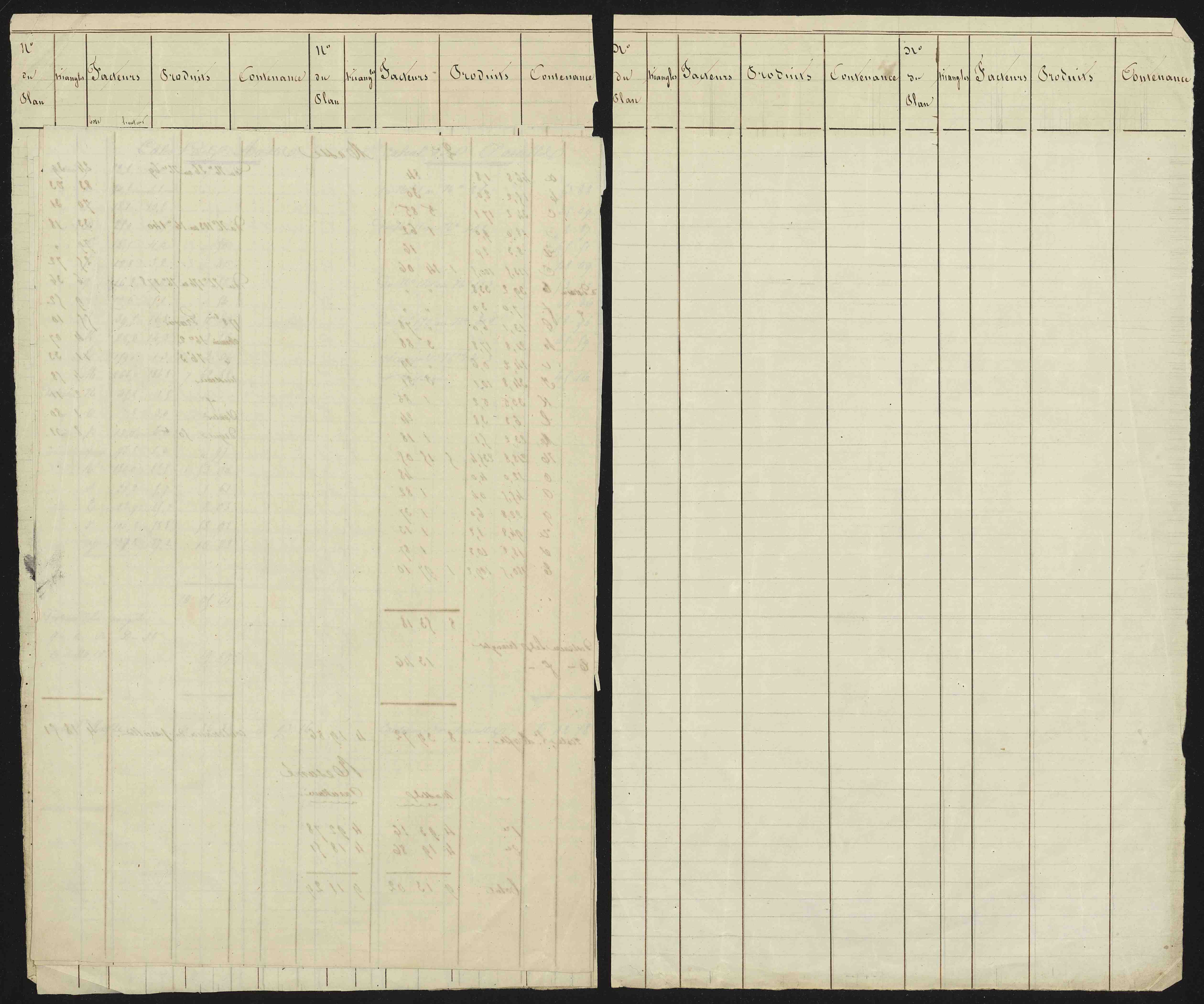 Ancelle - 3 P 126/9 - 3 P 126/9 - Cahier de calcul (section G) 