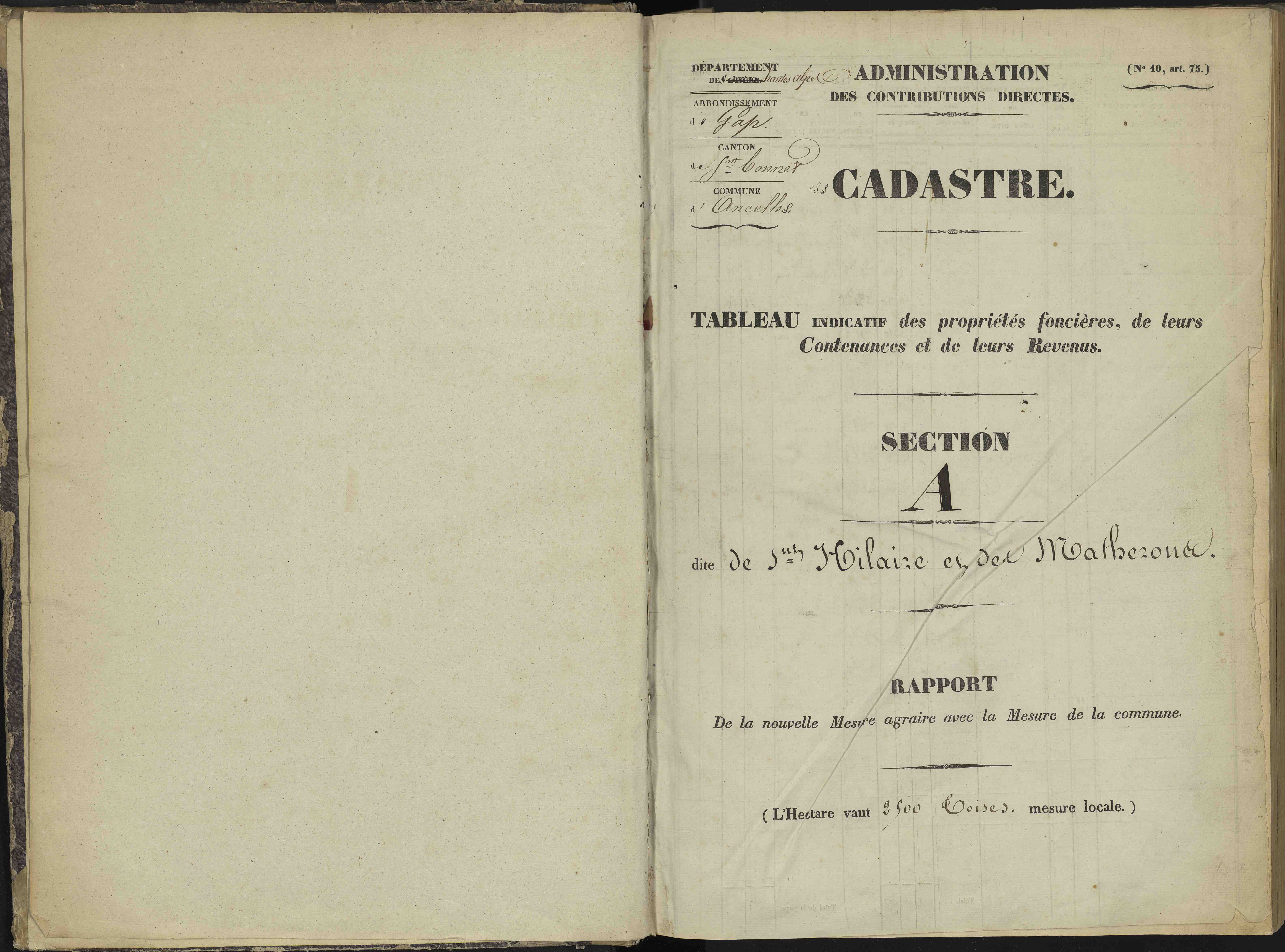 Ancelle - 3 P 126/1 - 3 P 126/1 - Section A 
