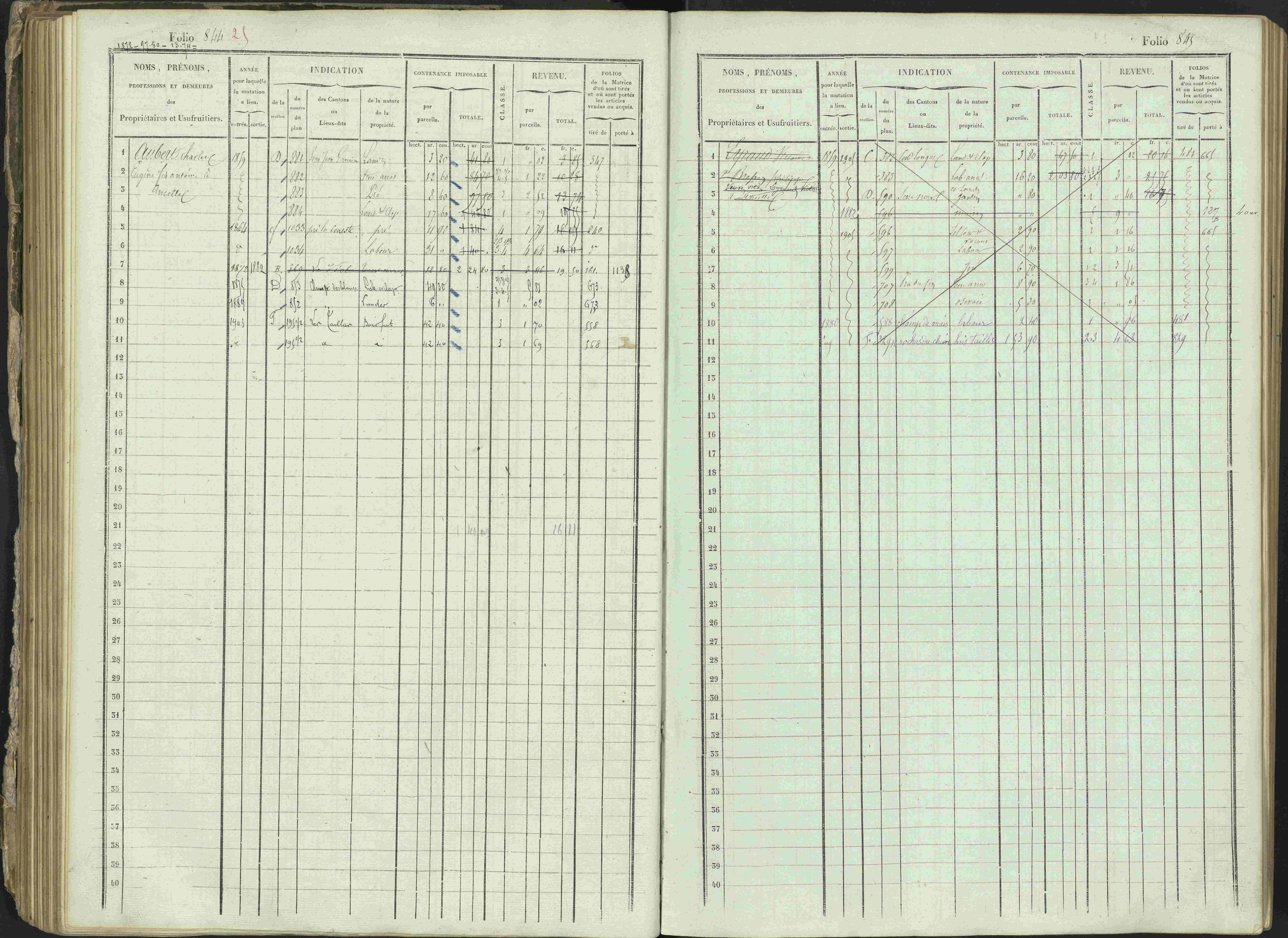 Ancelle - 3 P 129/1 - 3 P 129/1 - Matrice, folios 625-1246. 