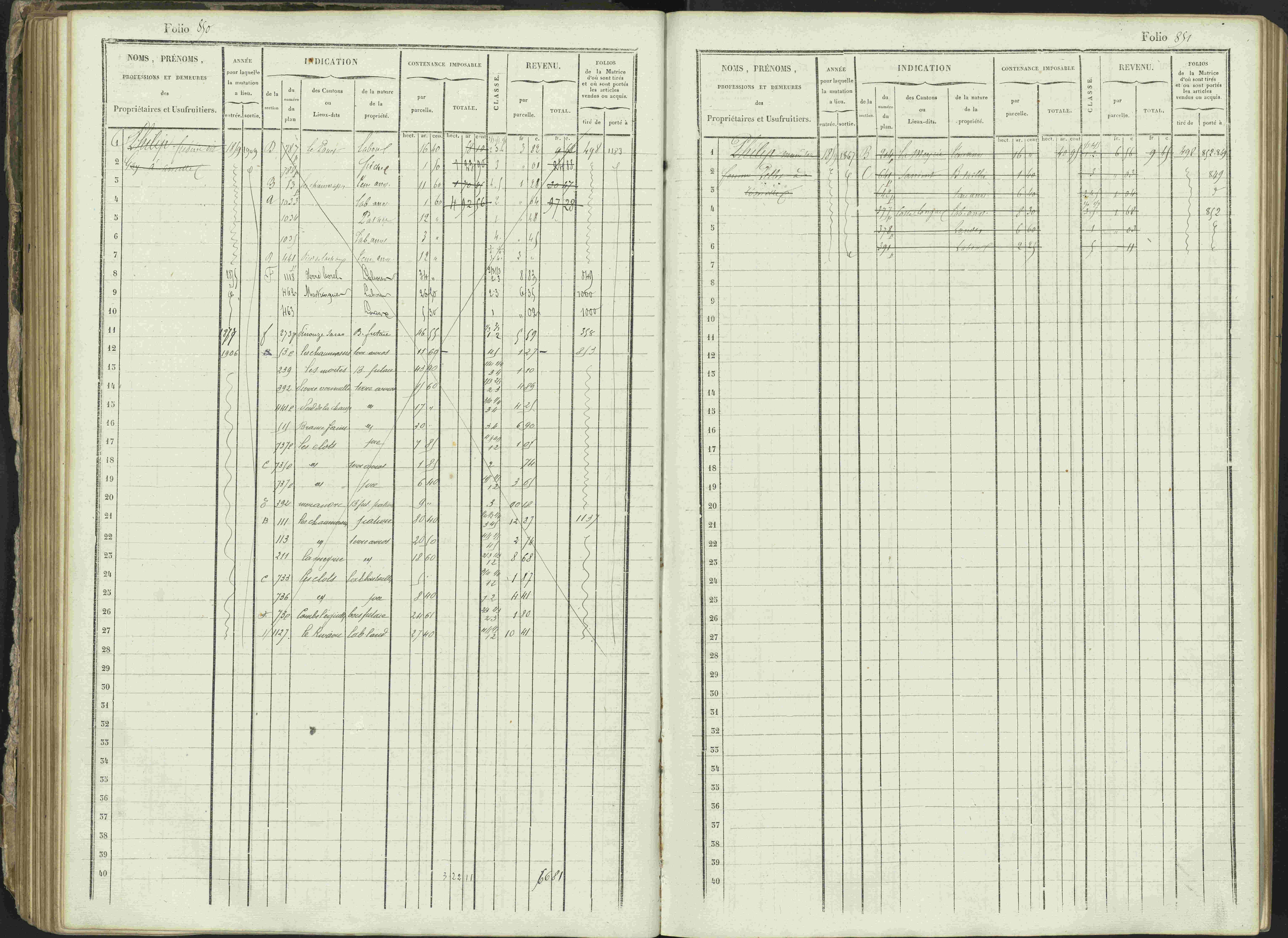 Ancelle - 3 P 129/1 - 3 P 129/1 - Matrice, folios 625-1246. 