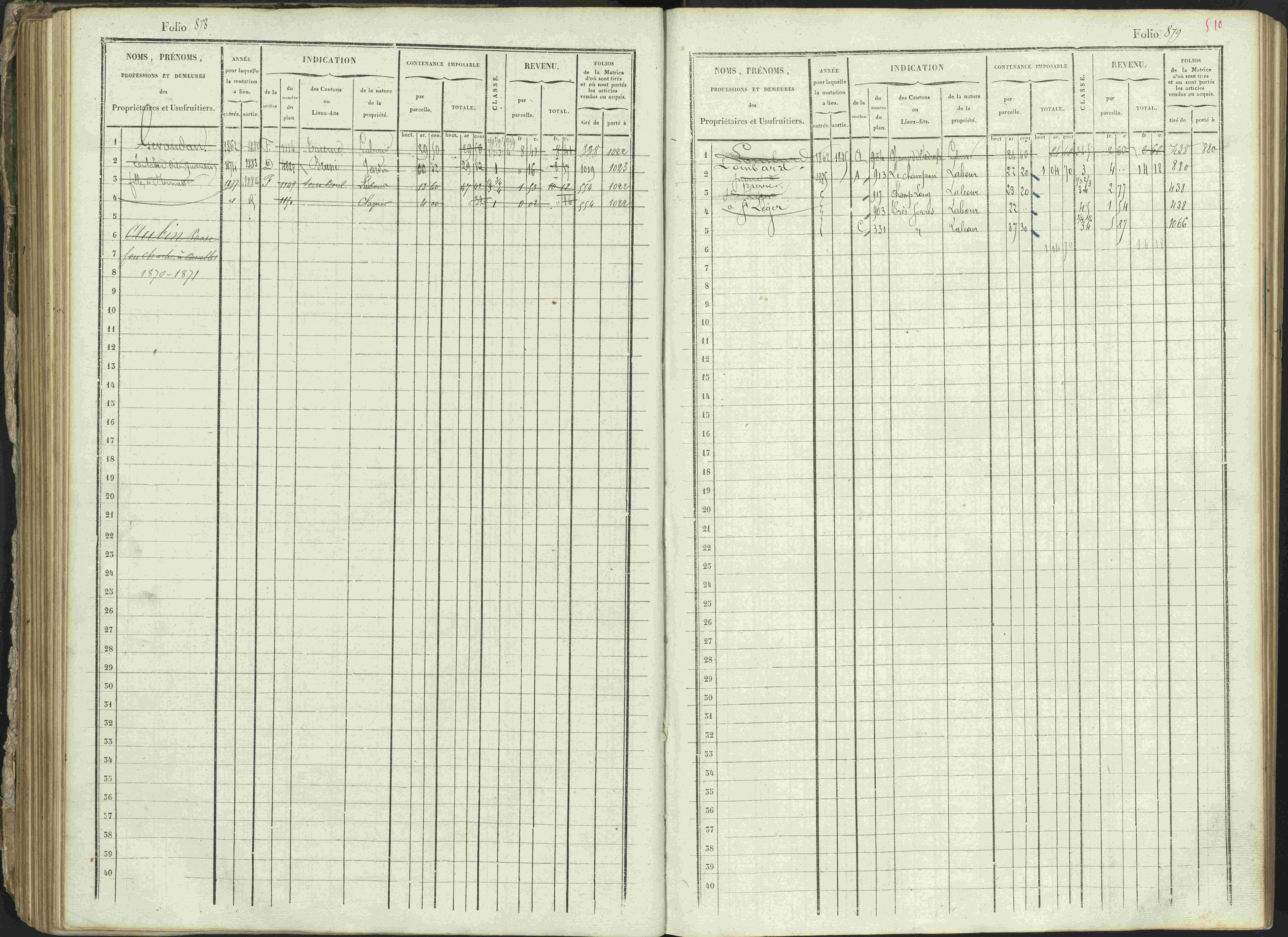 Ancelle - 3 P 129/1 - 3 P 129/1 - Matrice, folios 625-1246. 