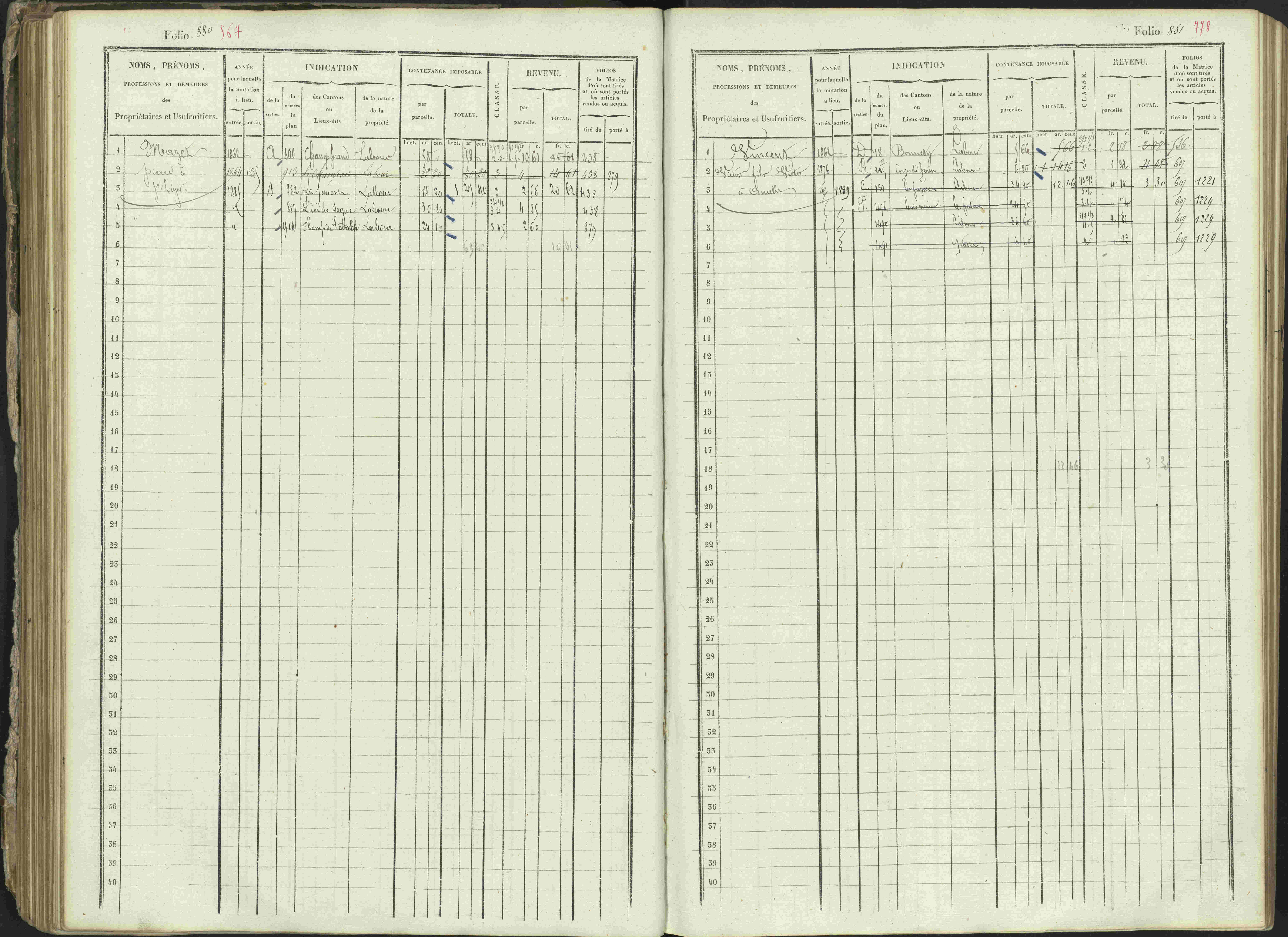 Ancelle - 3 P 129/1 - 3 P 129/1 - Matrice, folios 625-1246. 