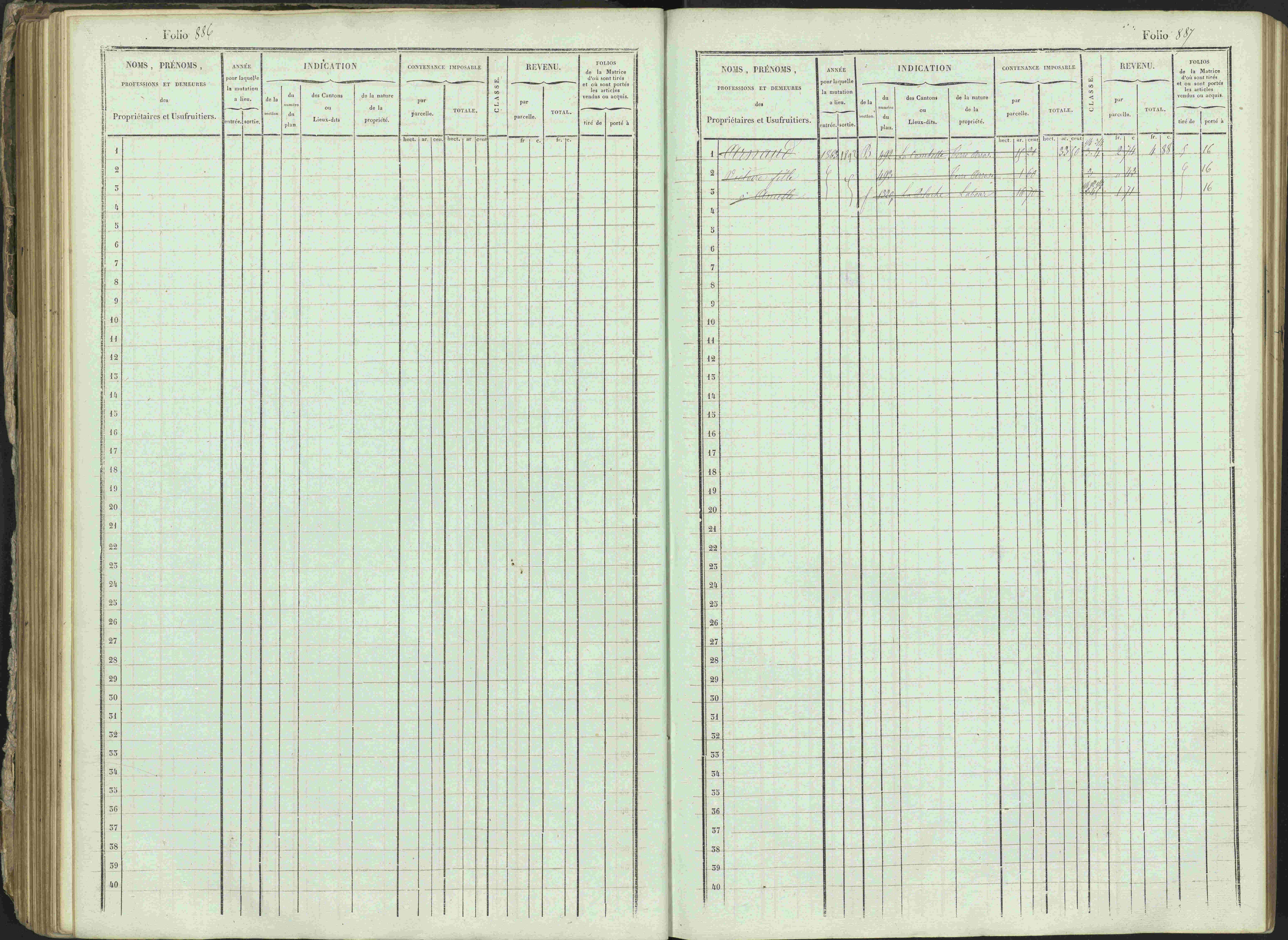 Ancelle - 3 P 129/1 - 3 P 129/1 - Matrice, folios 625-1246. 