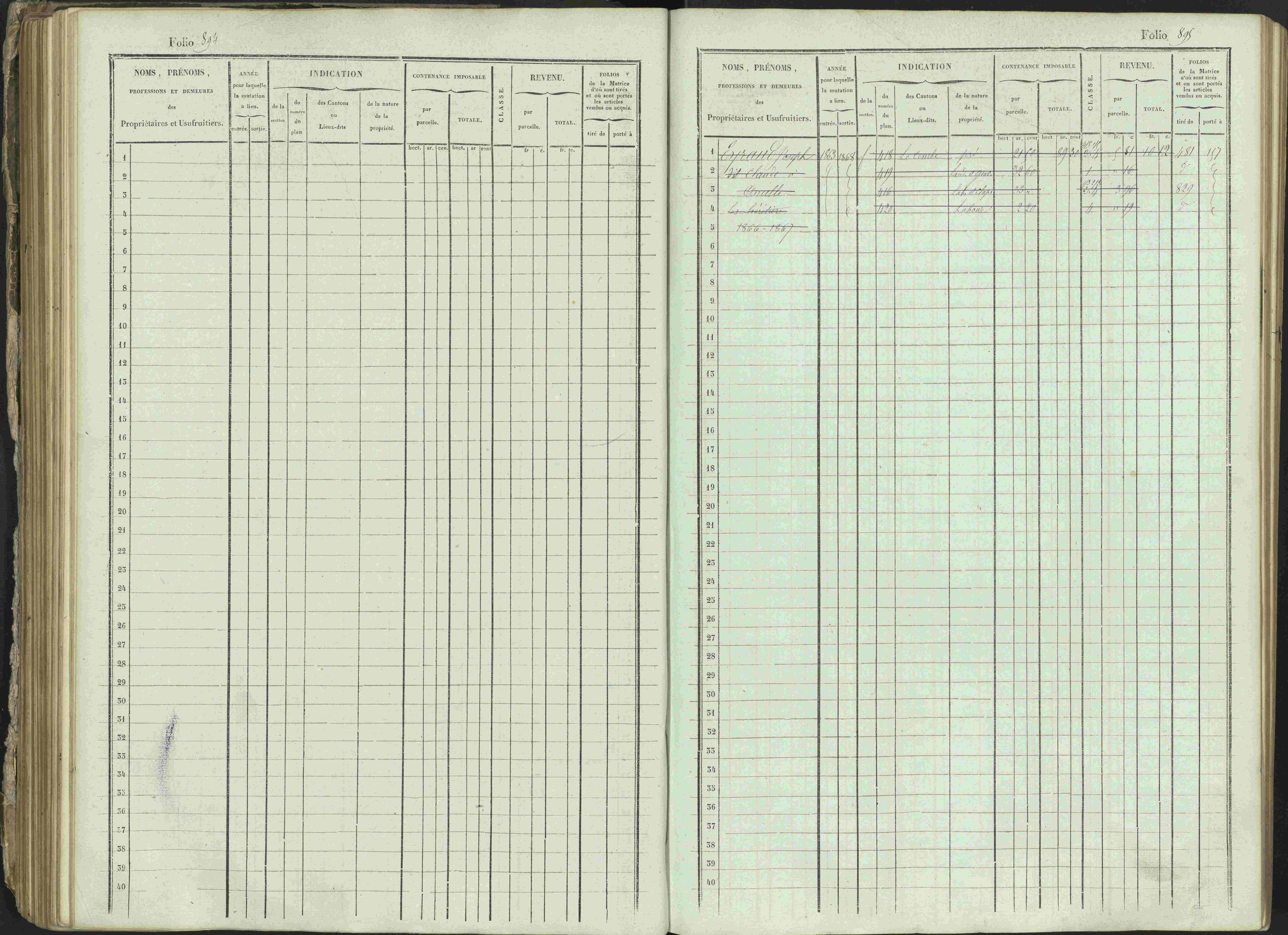 Ancelle - 3 P 129/1 - 3 P 129/1 - Matrice, folios 625-1246. 