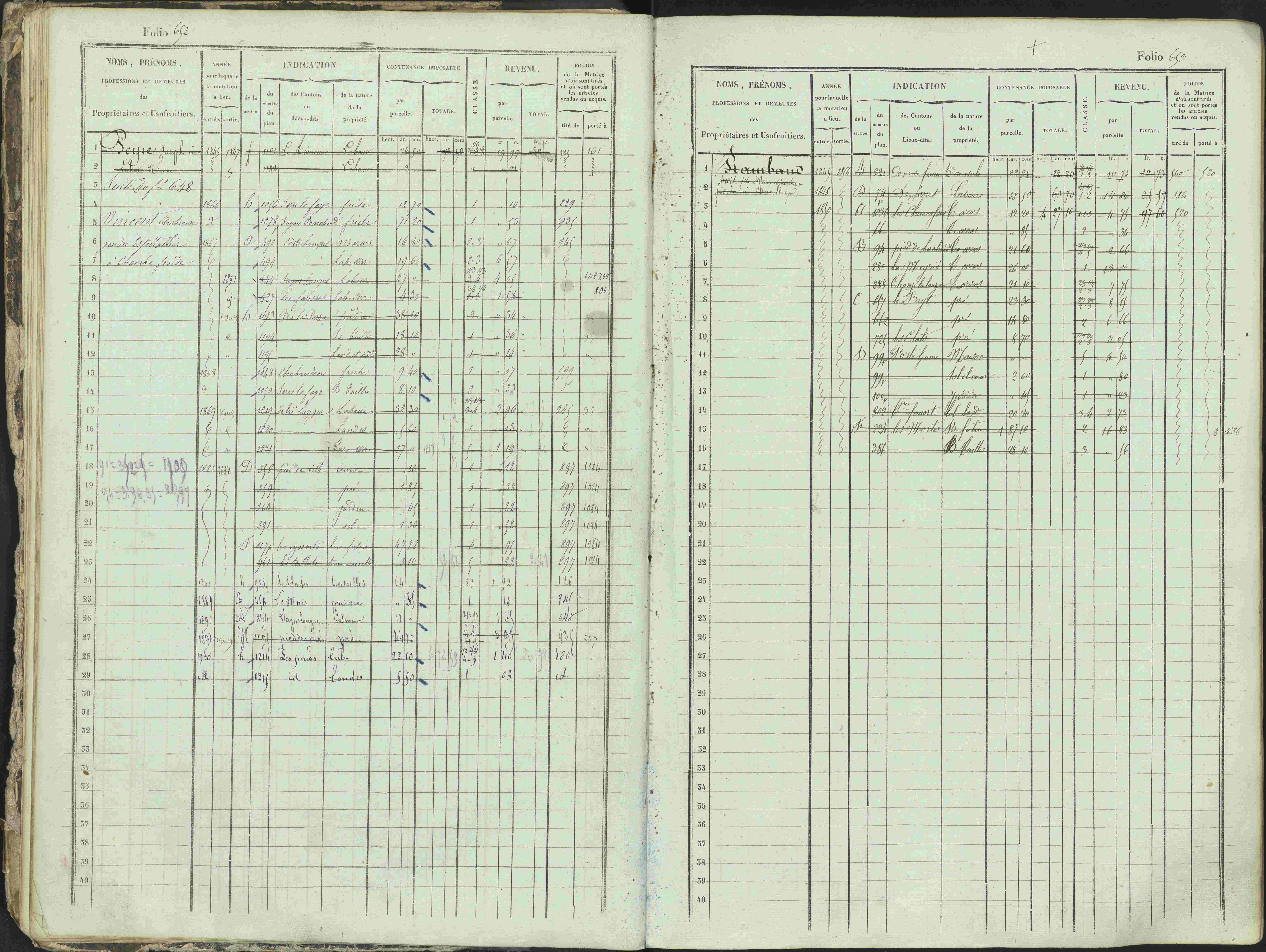 Ancelle - 3 P 129/1 - 3 P 129/1 - Matrice, folios 625-1246. 