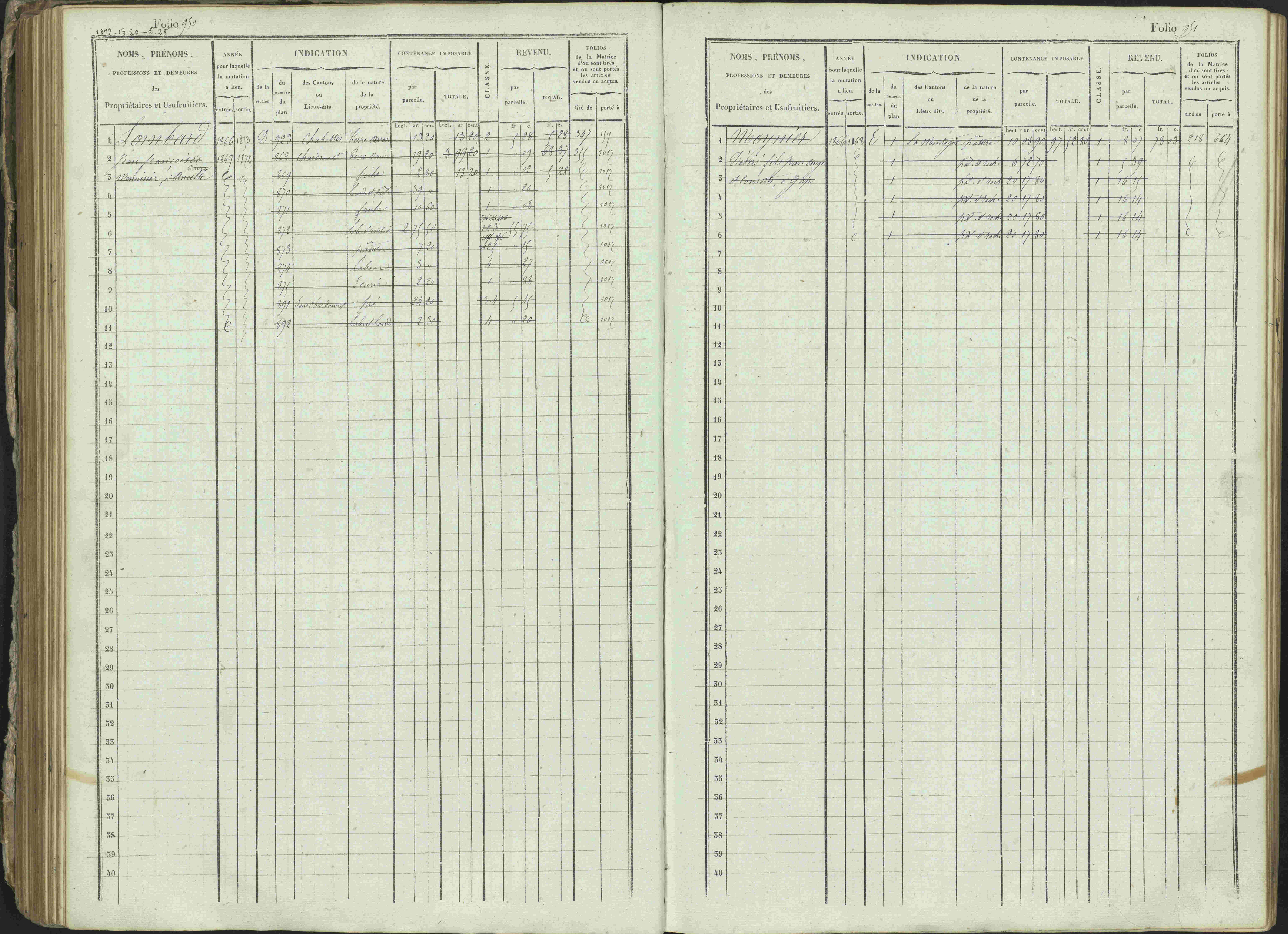 Ancelle - 3 P 129/1 - 3 P 129/1 - Matrice, folios 625-1246. 