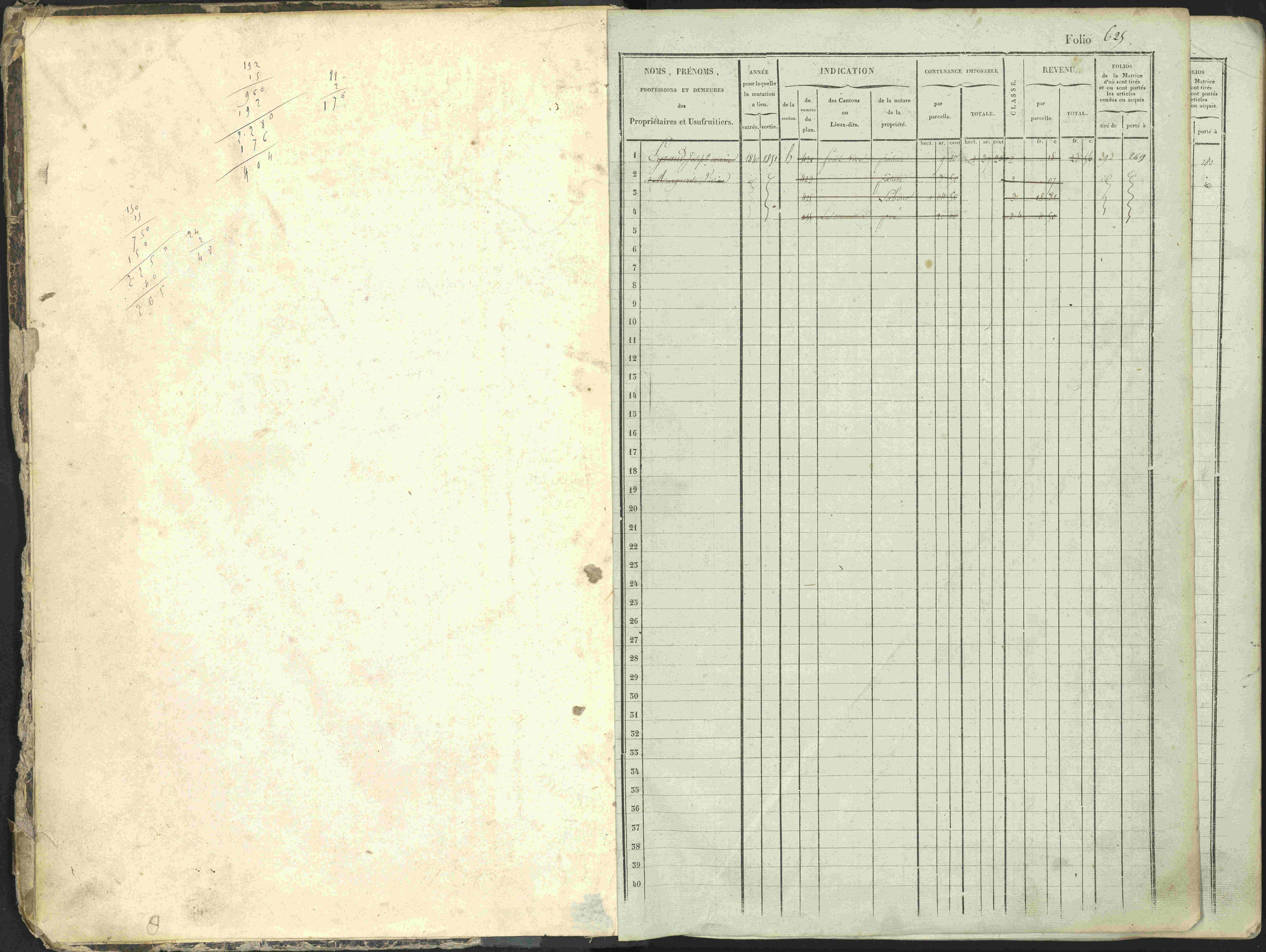 Ancelle - 3 P 129/1 - 3 P 129/1 - Matrice, folios 625-1246. 