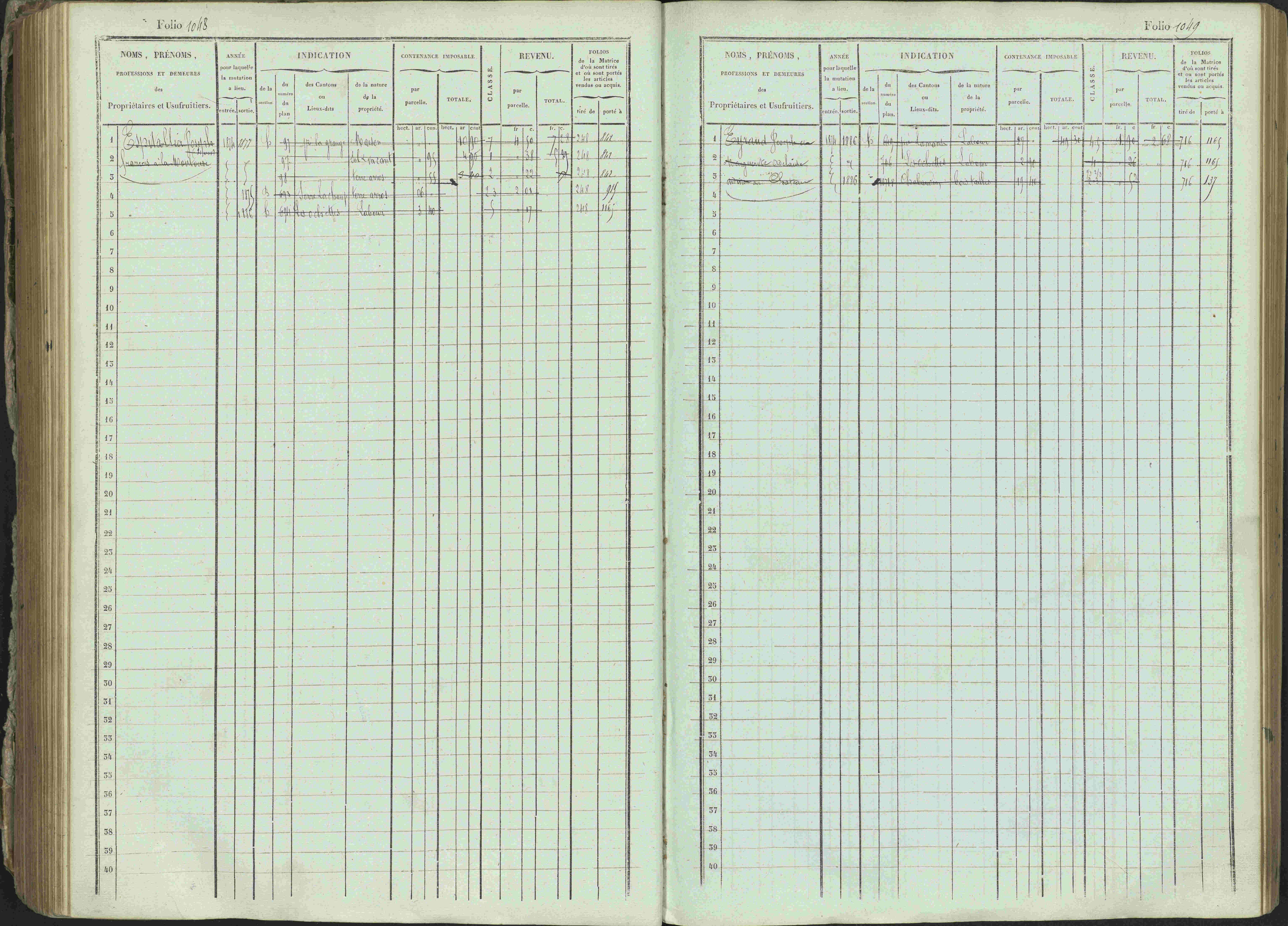 Ancelle - 3 P 129/1 - 3 P 129/1 - Matrice, folios 625-1246. 
