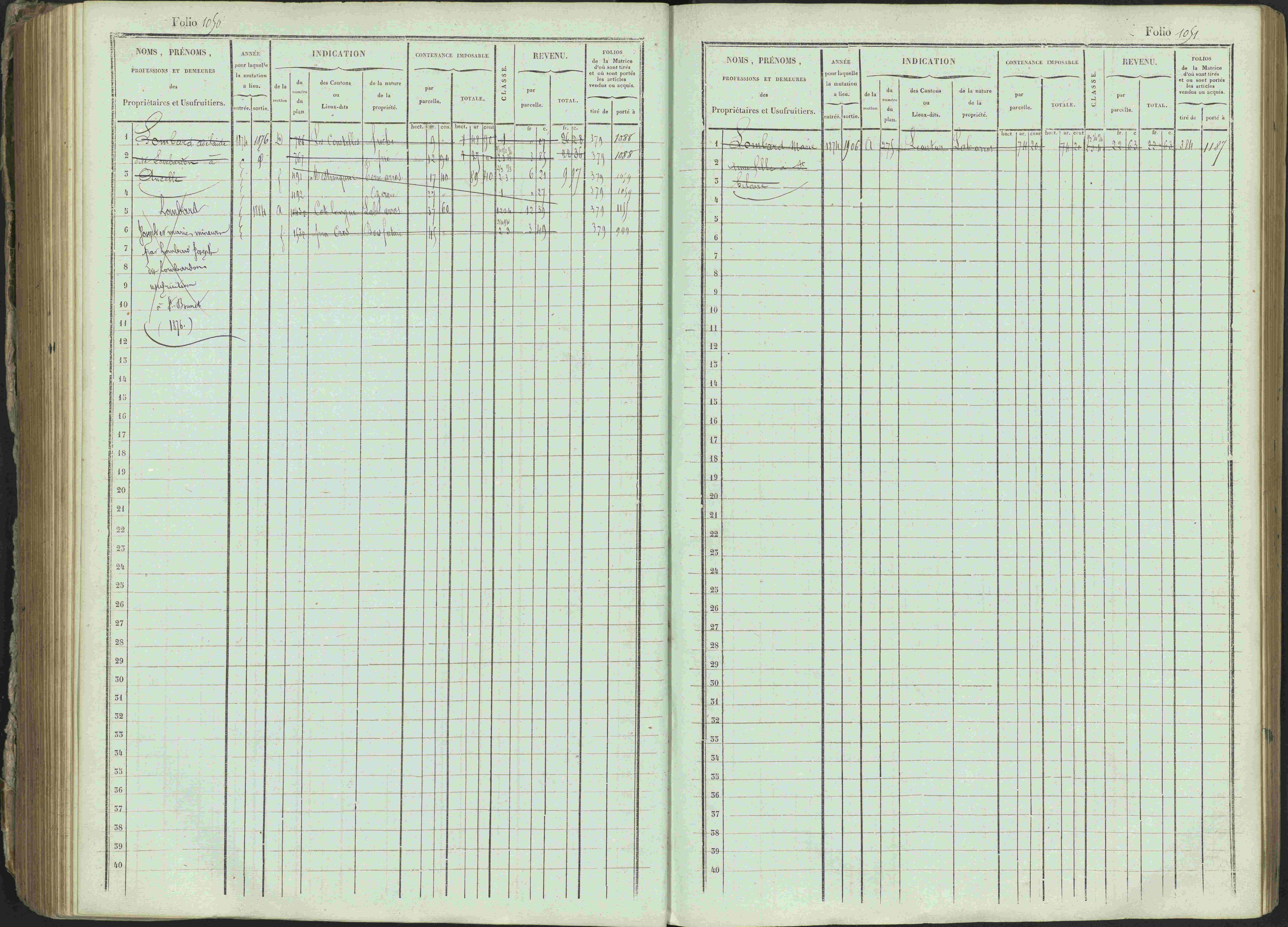 Ancelle - 3 P 129/1 - 3 P 129/1 - Matrice, folios 625-1246. 