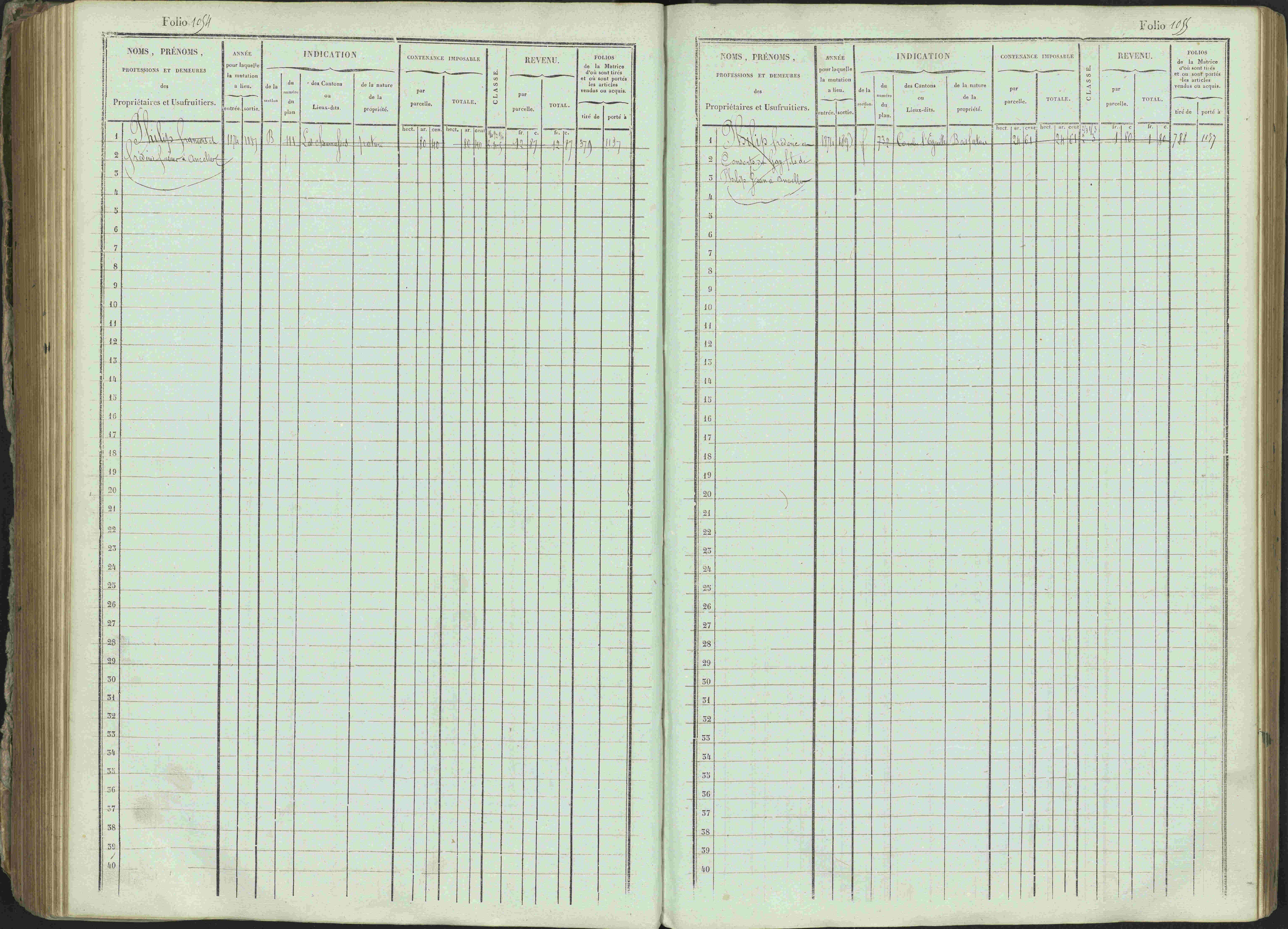 Ancelle - 3 P 129/1 - 3 P 129/1 - Matrice, folios 625-1246. 