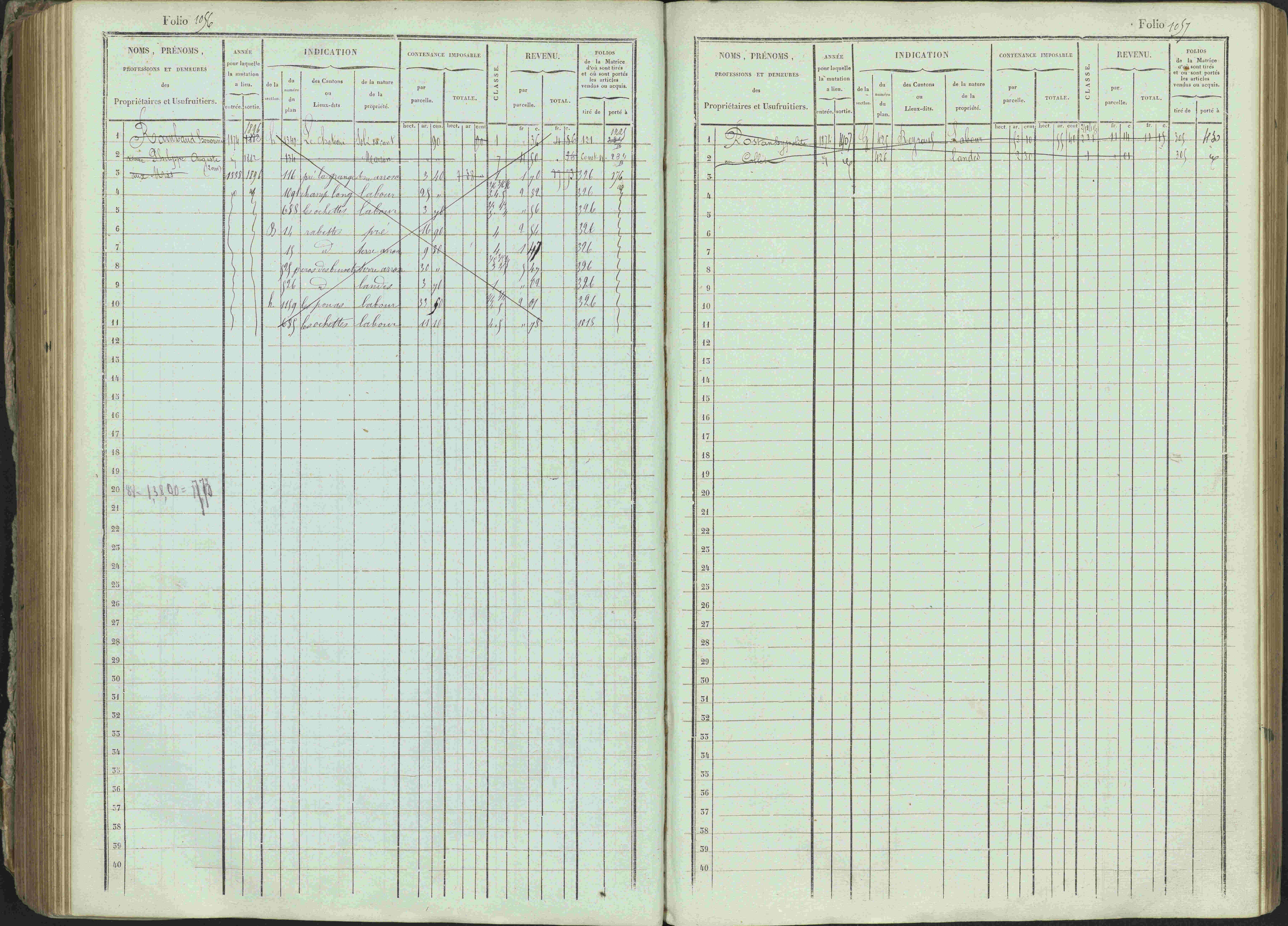 Ancelle - 3 P 129/1 - 3 P 129/1 - Matrice, folios 625-1246. 