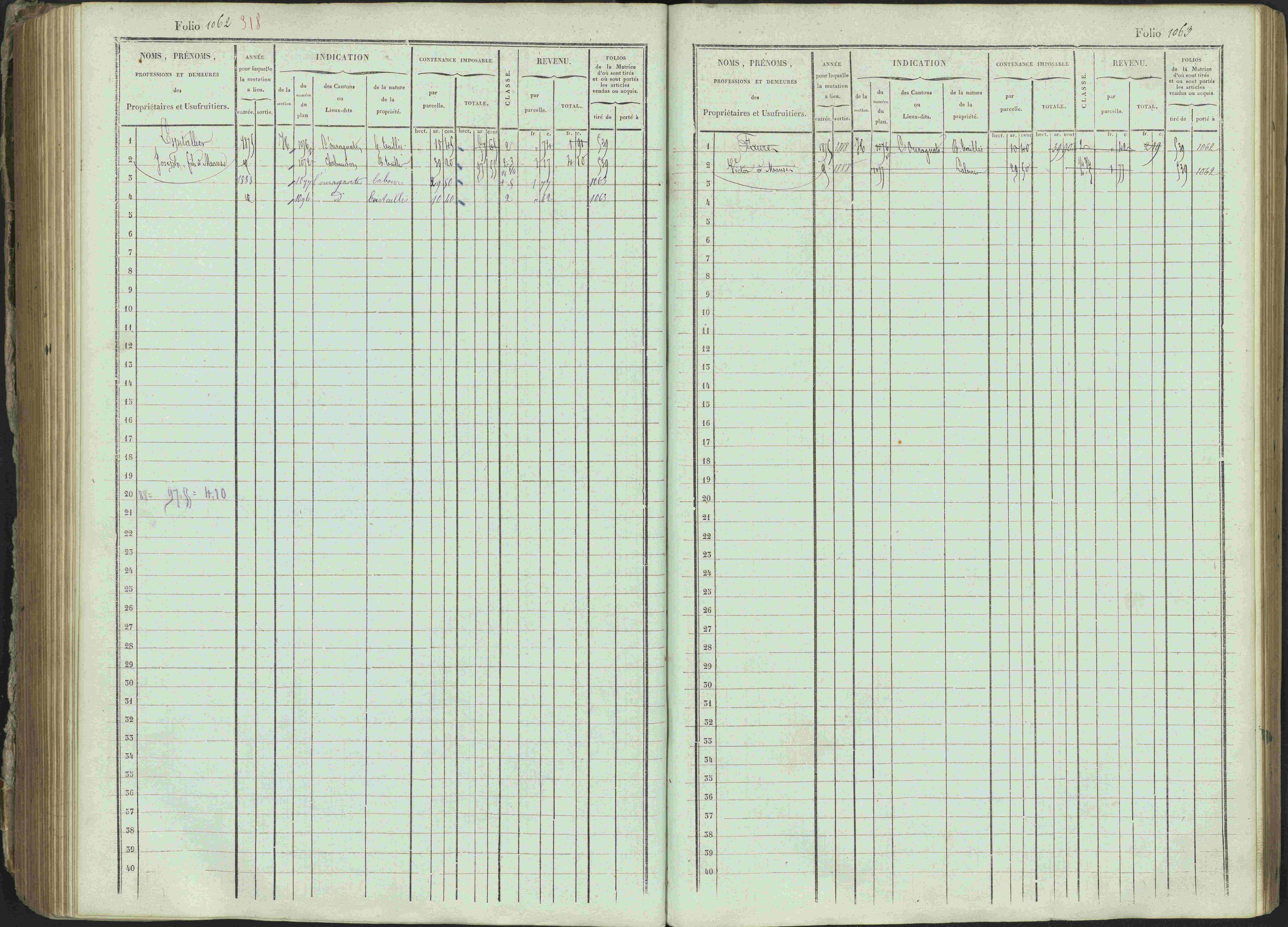 Ancelle - 3 P 129/1 - 3 P 129/1 - Matrice, folios 625-1246. 