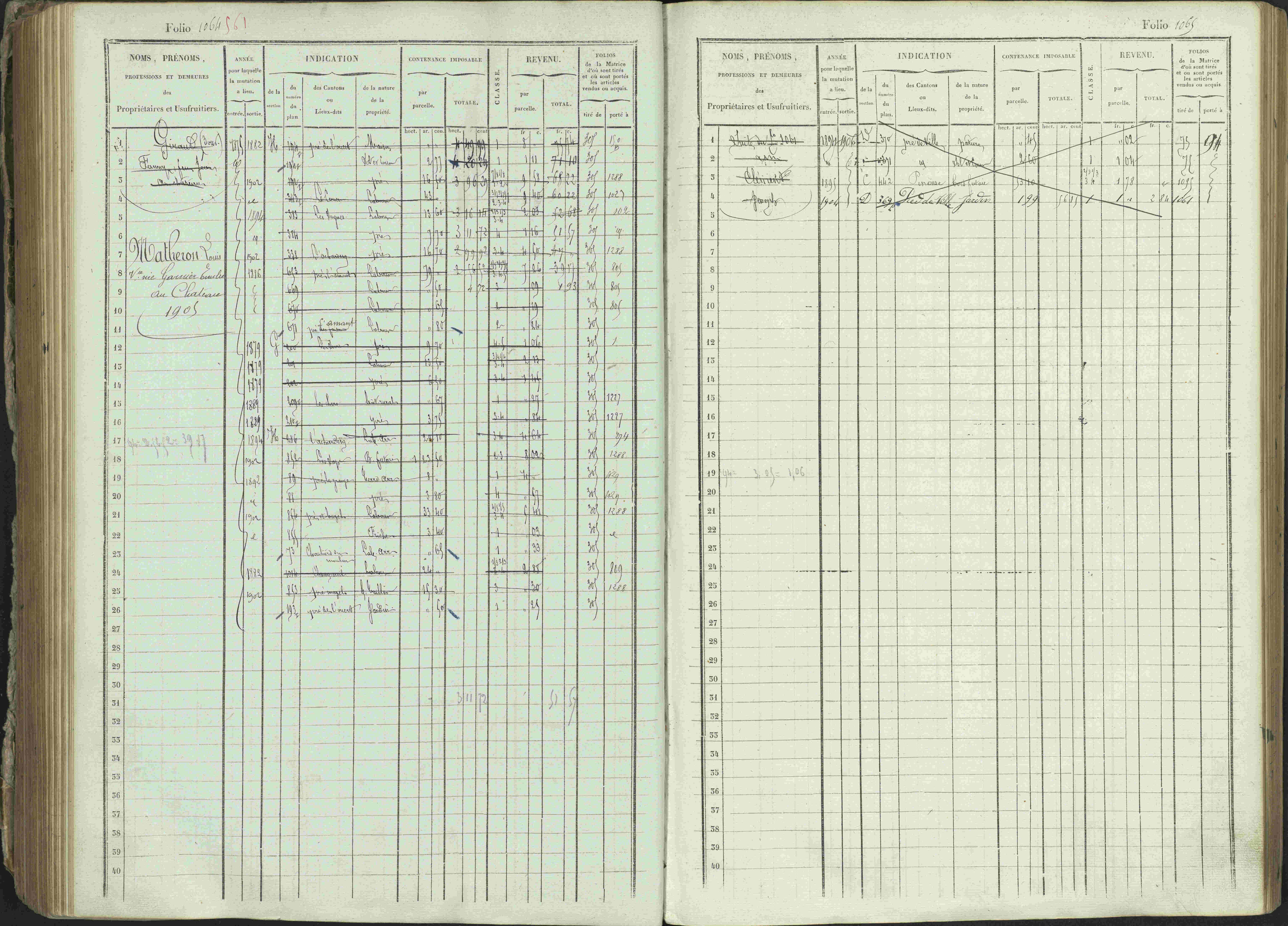 Ancelle - 3 P 129/1 - 3 P 129/1 - Matrice, folios 625-1246. 