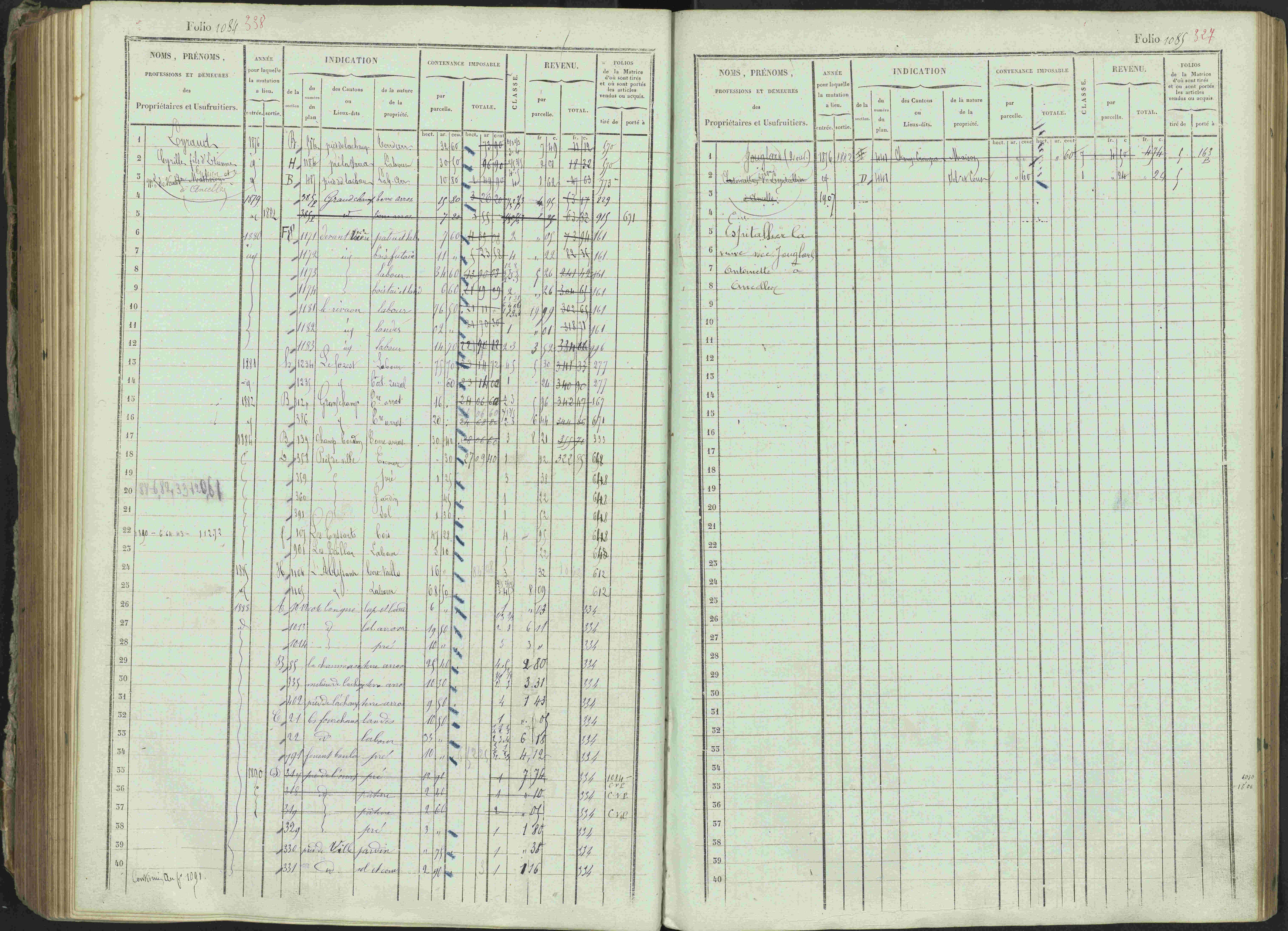 Ancelle - 3 P 129/1 - 3 P 129/1 - Matrice, folios 625-1246. 