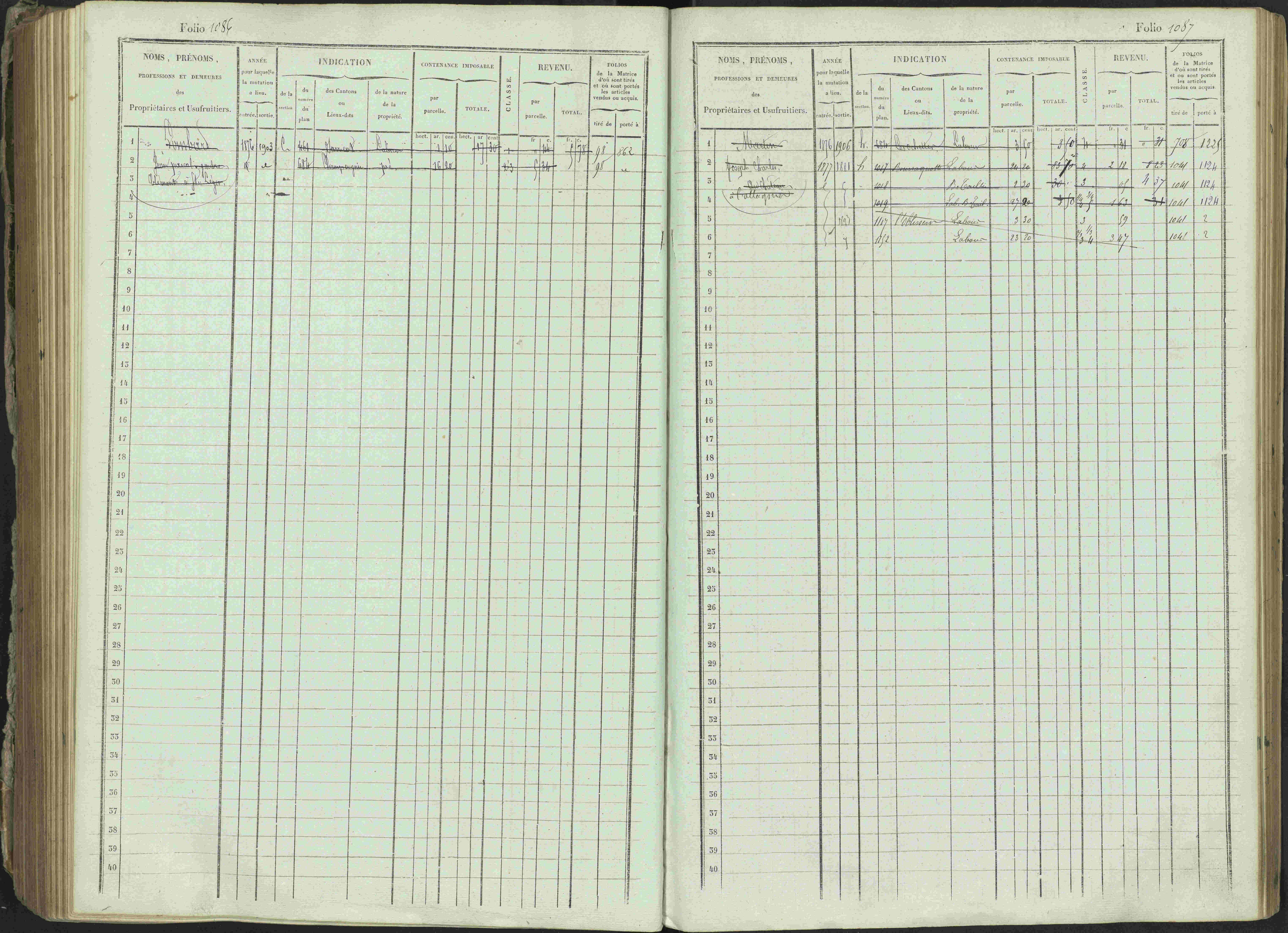 Ancelle - 3 P 129/1 - 3 P 129/1 - Matrice, folios 625-1246. 