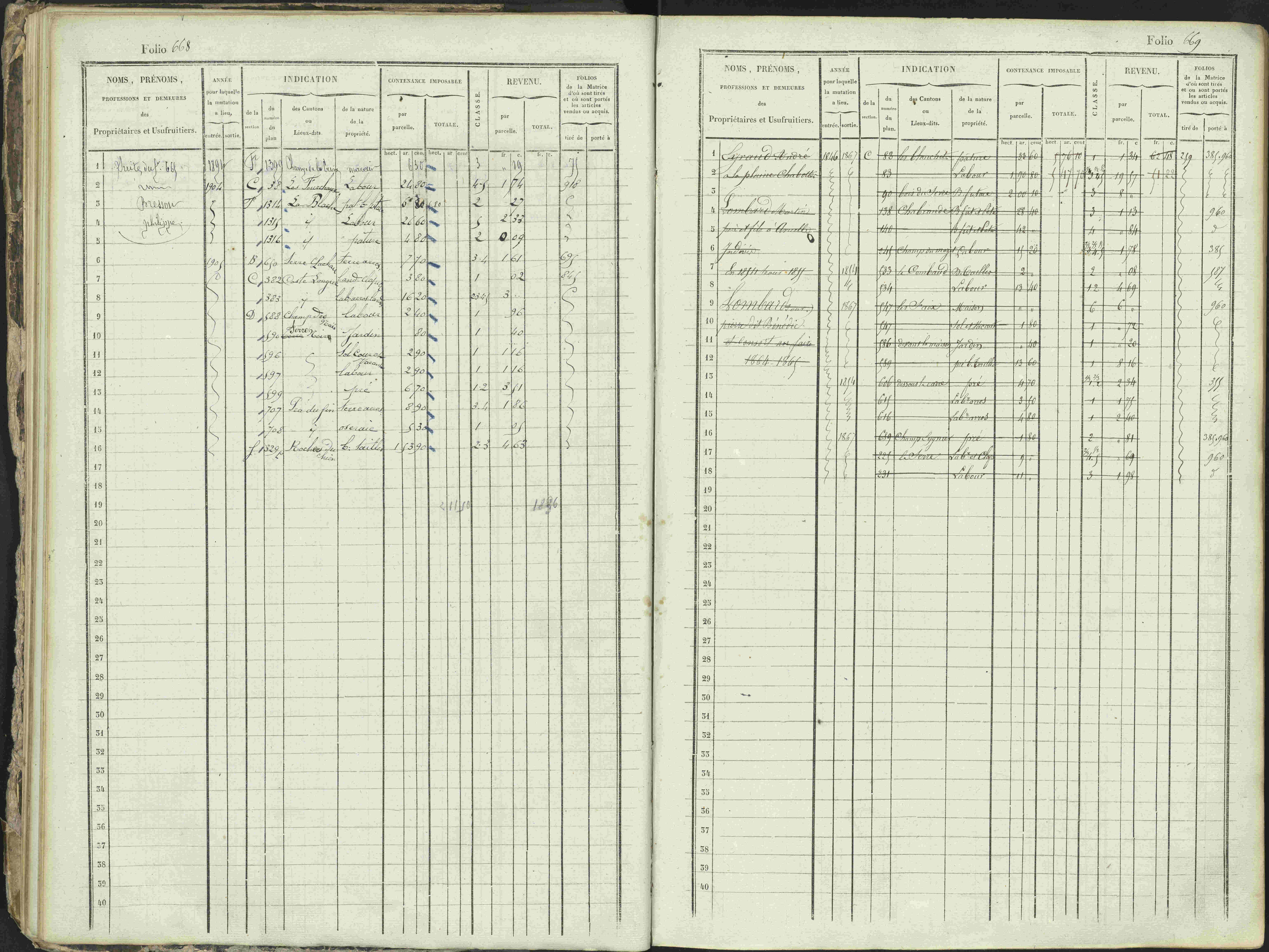 Ancelle - 3 P 129/1 - 3 P 129/1 - Matrice, folios 625-1246. 