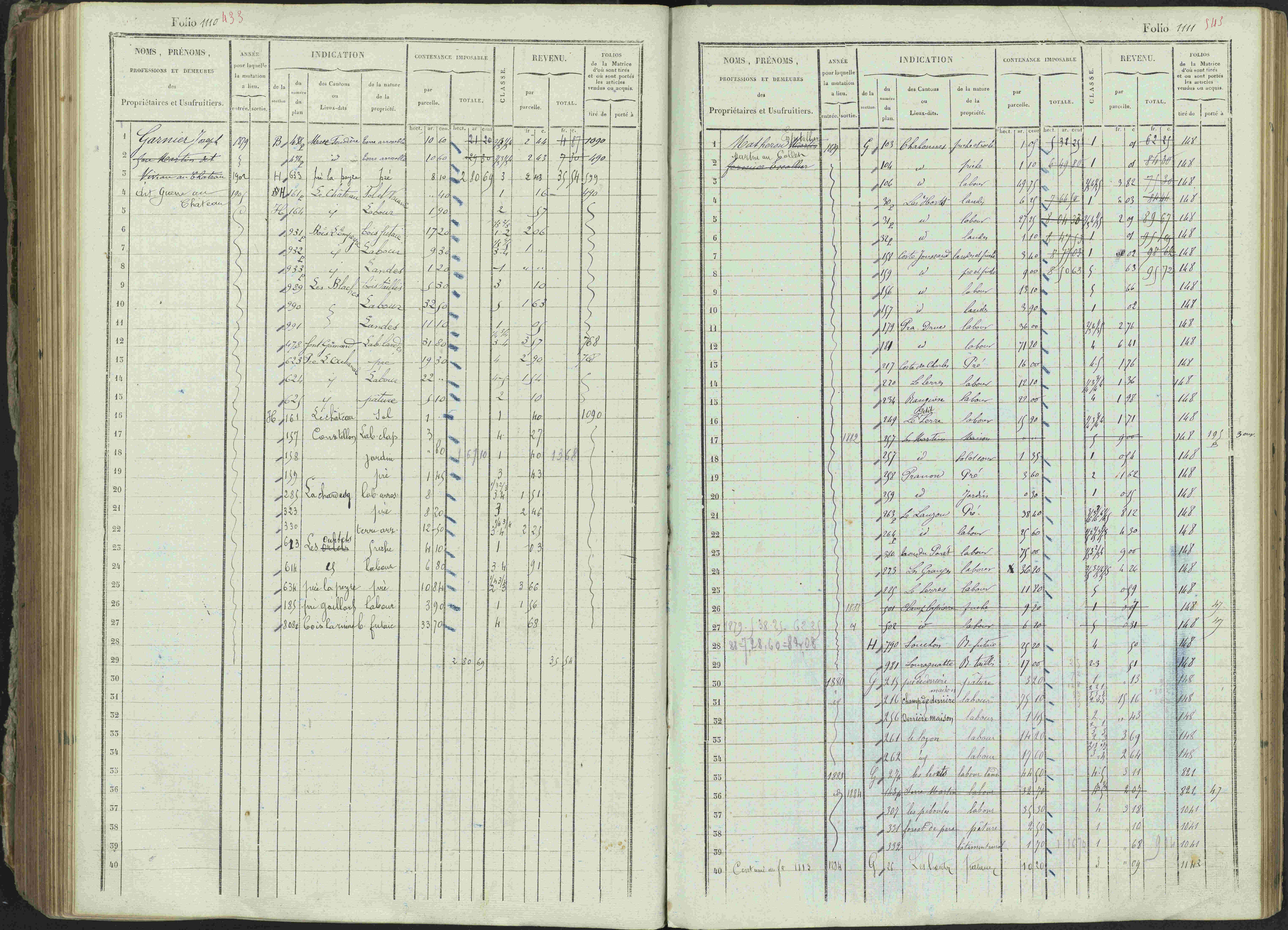 Ancelle - 3 P 129/1 - 3 P 129/1 - Matrice, folios 625-1246. 