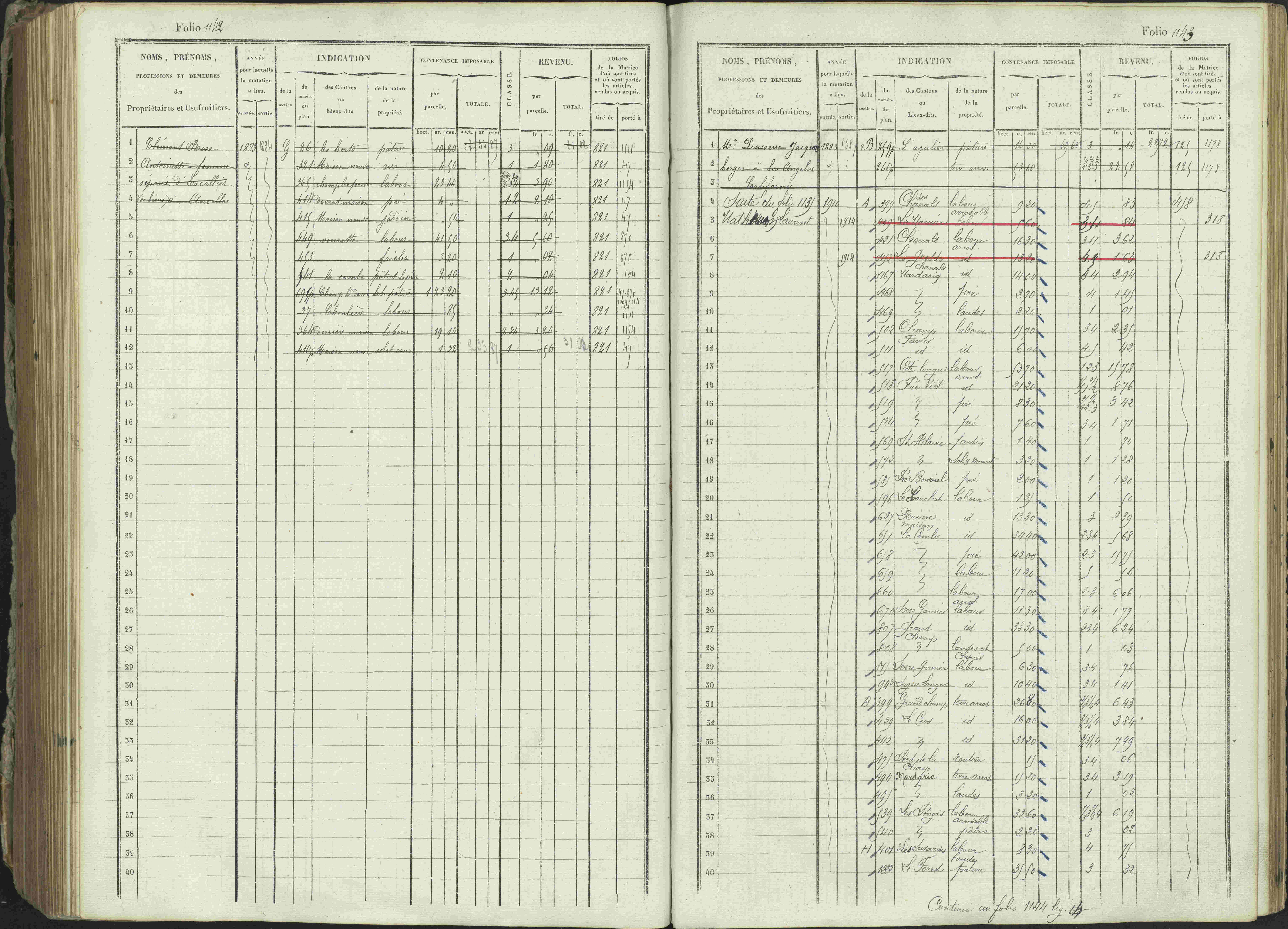 Ancelle - 3 P 129/1 - 3 P 129/1 - Matrice, folios 625-1246. 