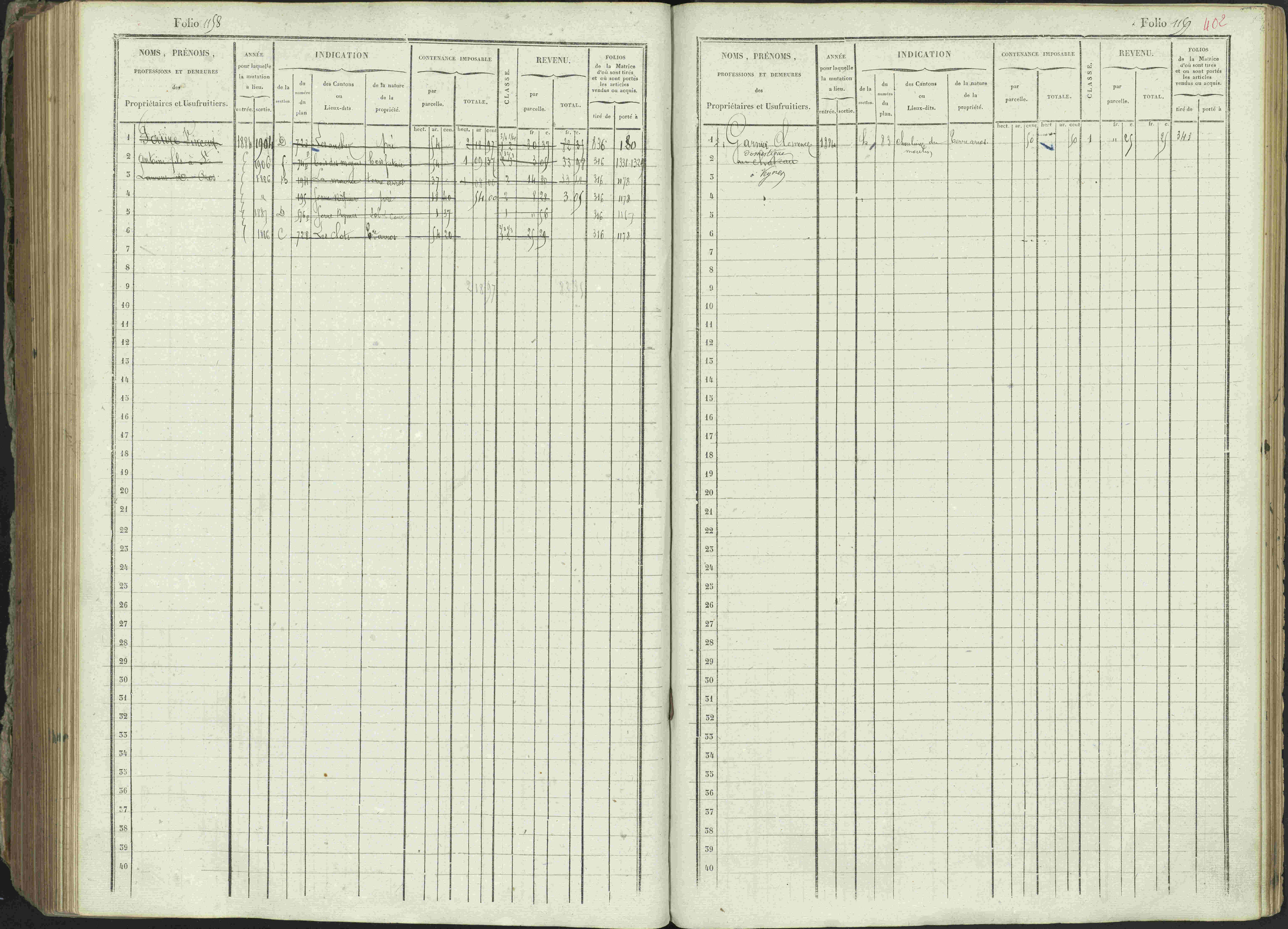 Ancelle - 3 P 129/1 - 3 P 129/1 - Matrice, folios 625-1246. 