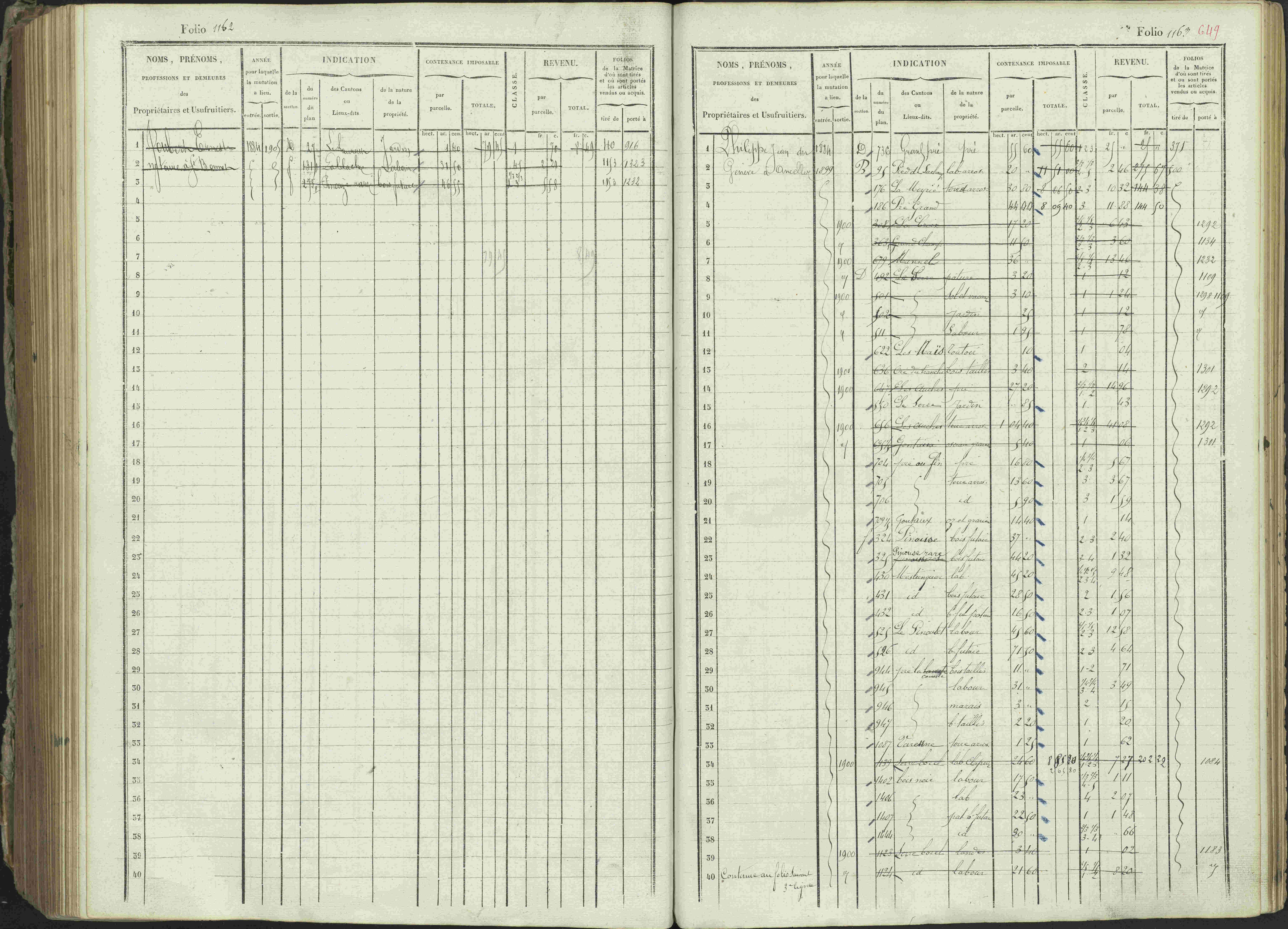Ancelle - 3 P 129/1 - 3 P 129/1 - Matrice, folios 625-1246. 