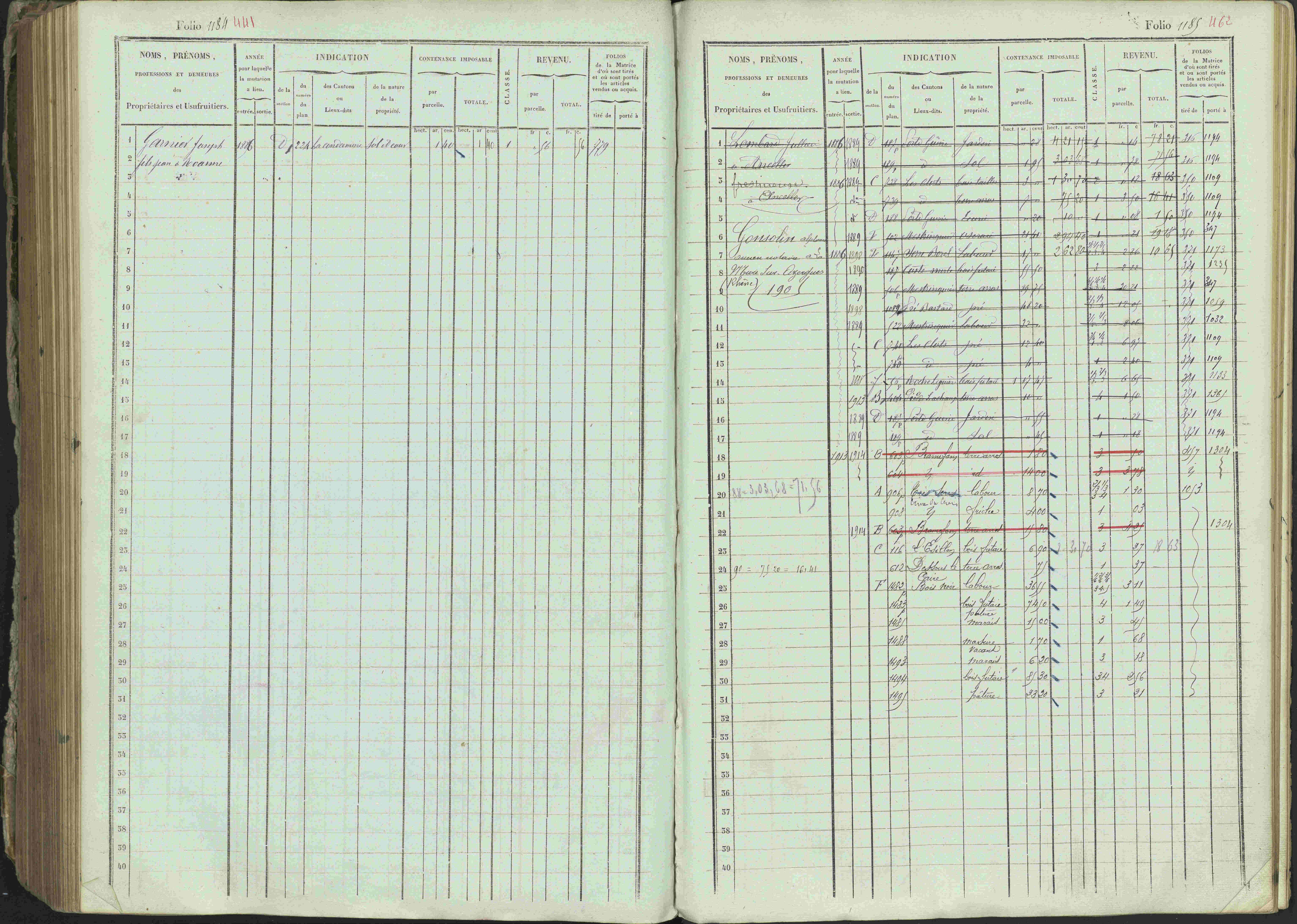Ancelle - 3 P 129/1 - 3 P 129/1 - Matrice, folios 625-1246. 