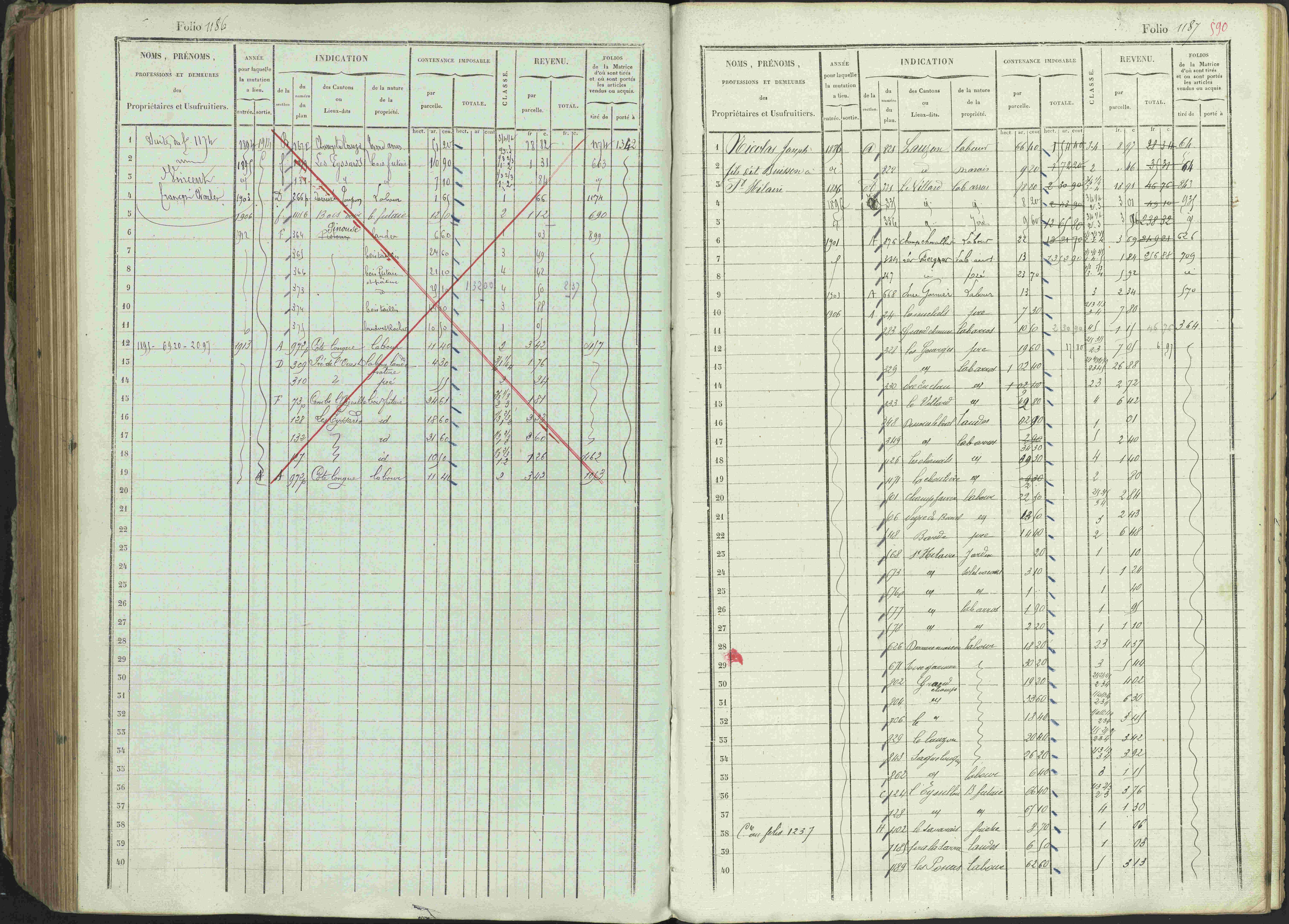 Ancelle - 3 P 129/1 - 3 P 129/1 - Matrice, folios 625-1246. 