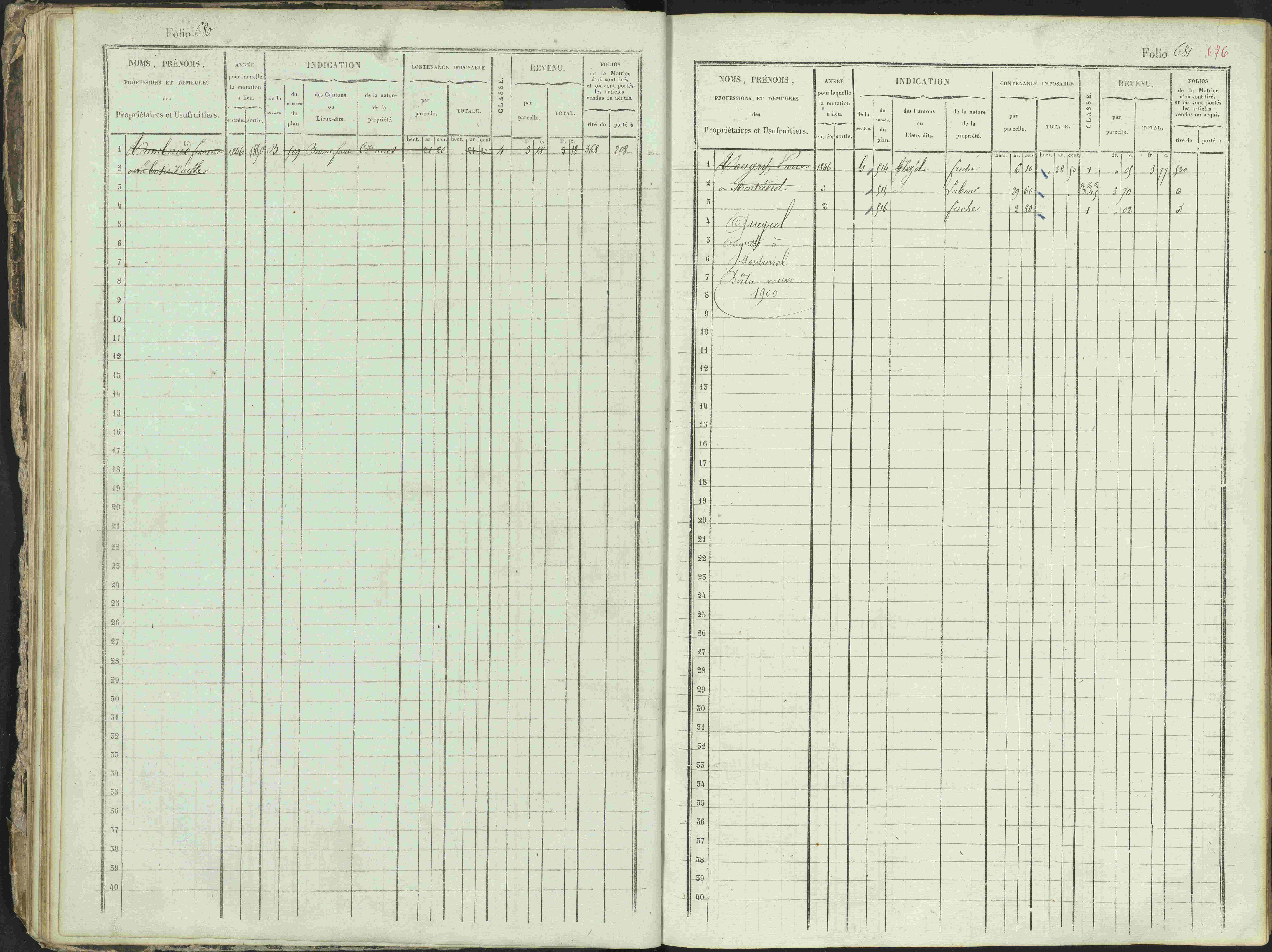 Ancelle - 3 P 129/1 - 3 P 129/1 - Matrice, folios 625-1246. 