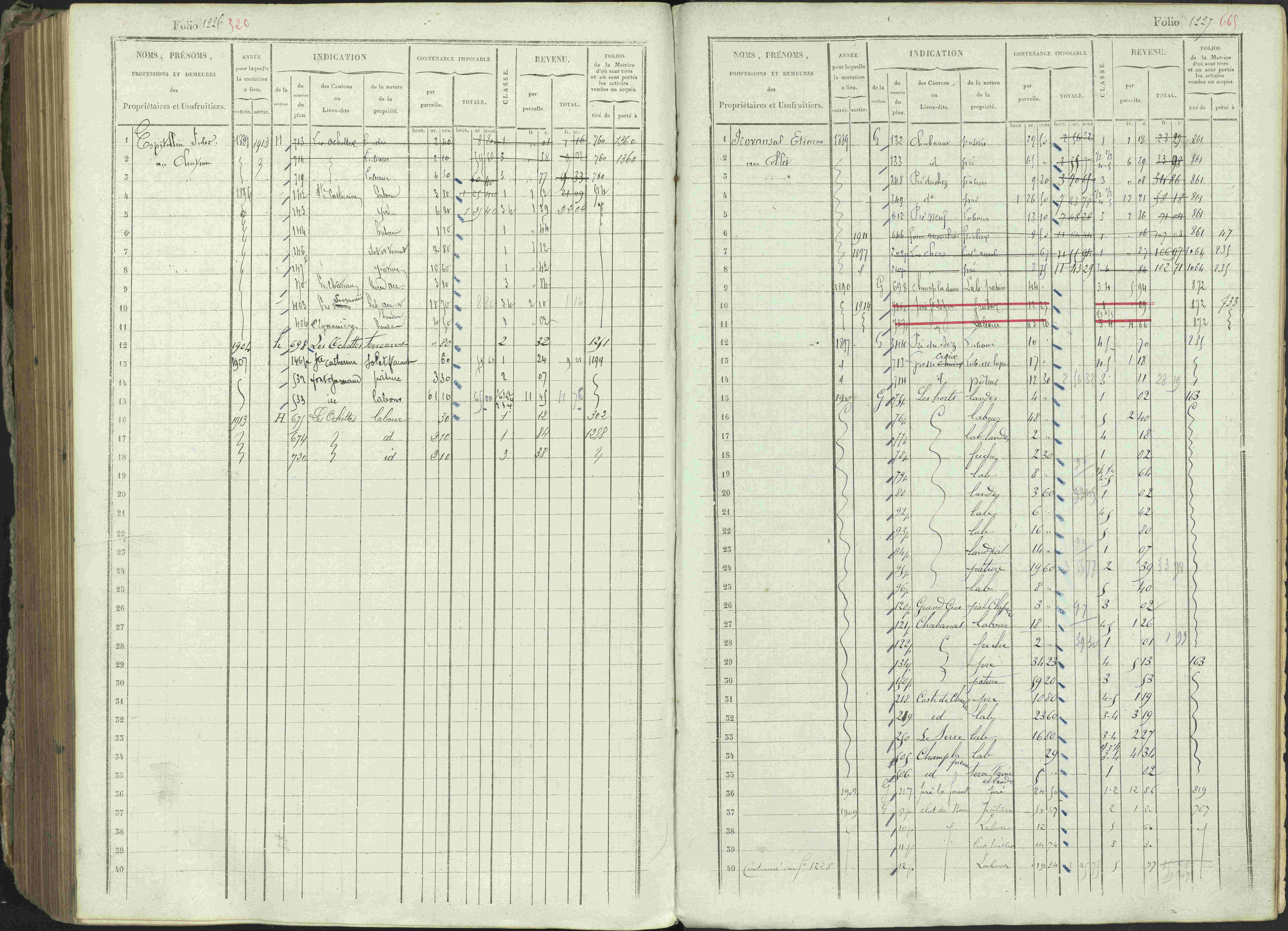 Ancelle - 3 P 129/1 - 3 P 129/1 - Matrice, folios 625-1246. 
