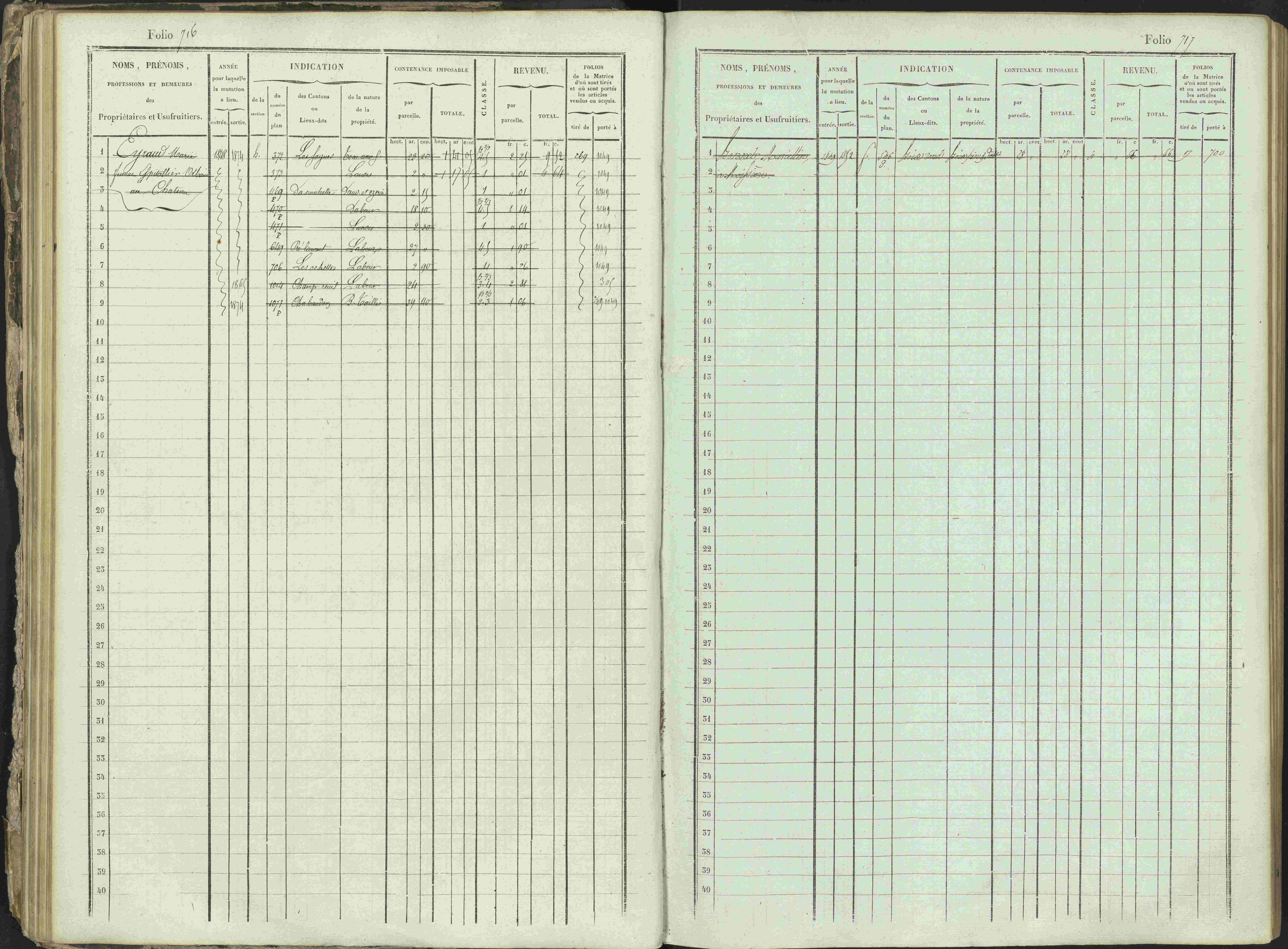 Ancelle - 3 P 129/1 - 3 P 129/1 - Matrice, folios 625-1246. 