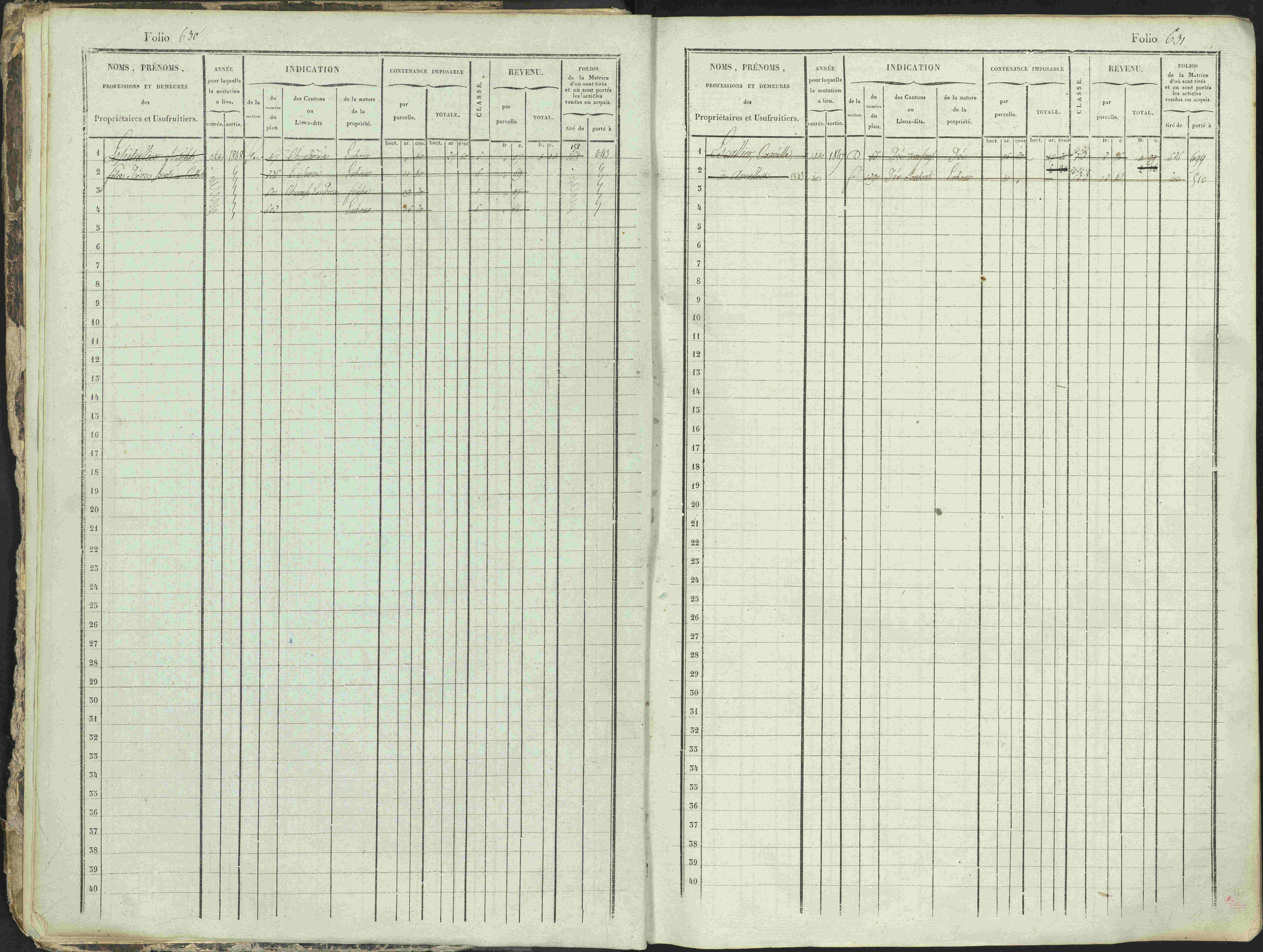 Ancelle - 3 P 129/1 - 3 P 129/1 - Matrice, folios 625-1246. 