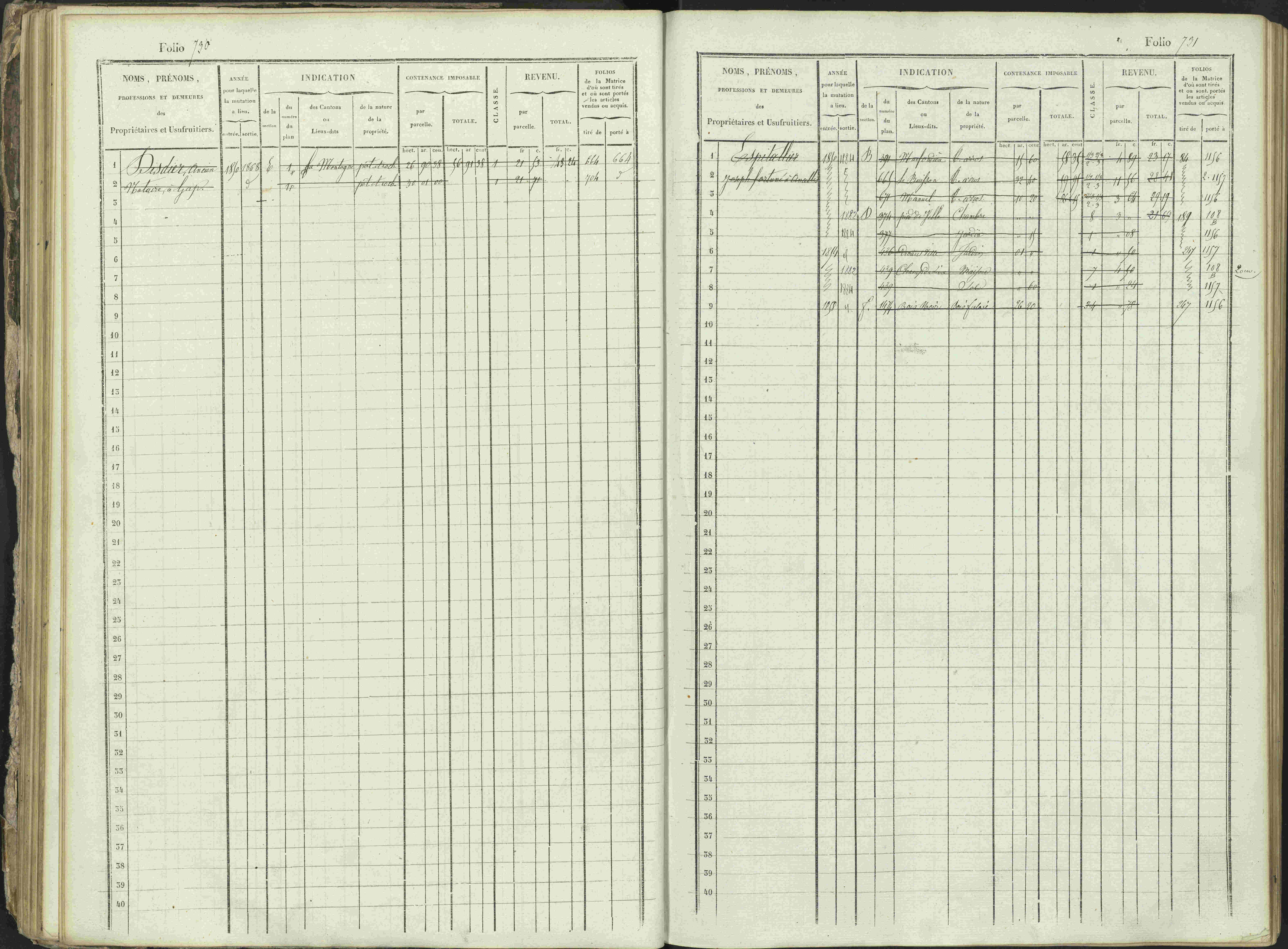 Ancelle - 3 P 129/1 - 3 P 129/1 - Matrice, folios 625-1246. 
