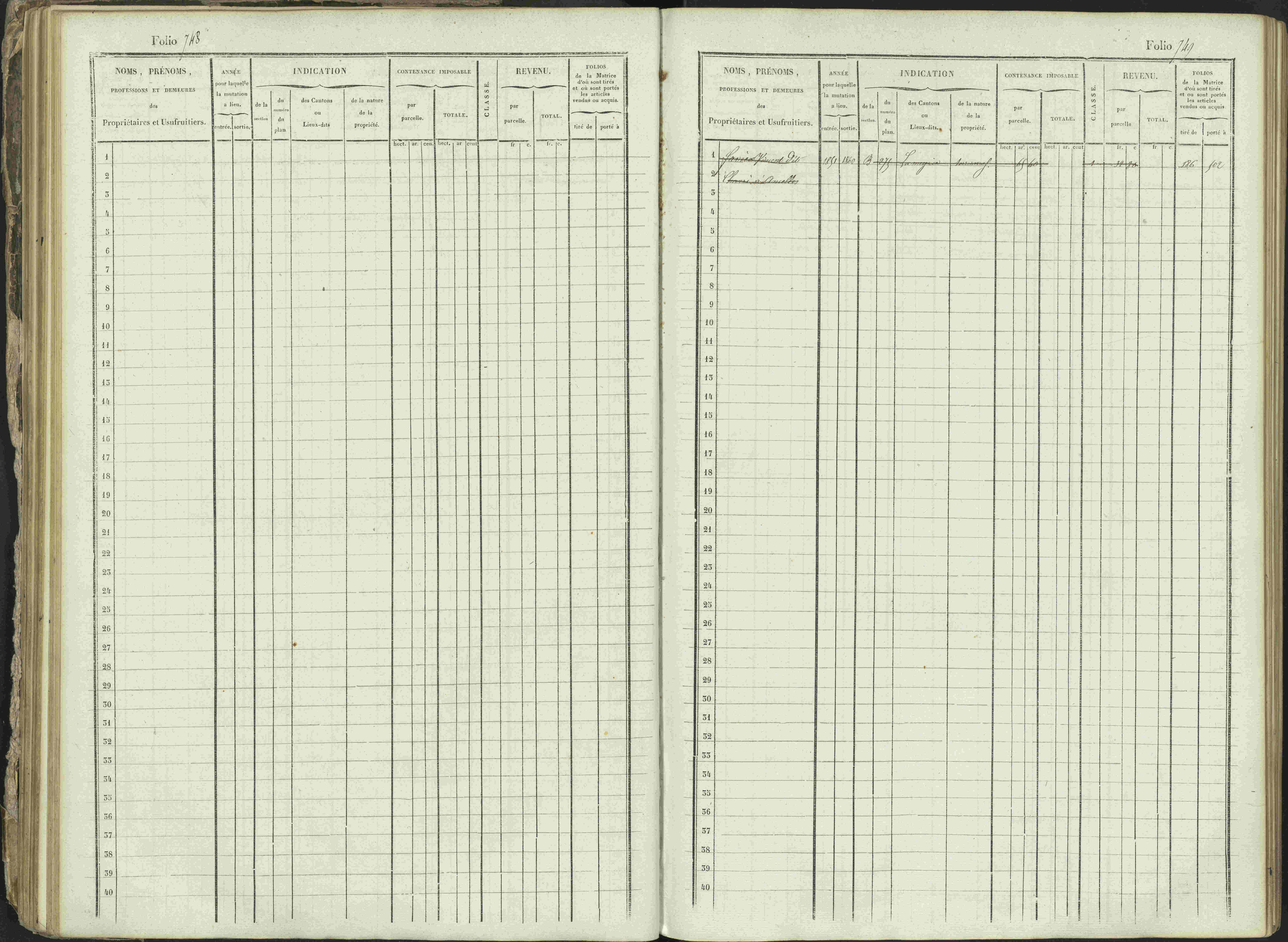 Ancelle - 3 P 129/1 - 3 P 129/1 - Matrice, folios 625-1246. 