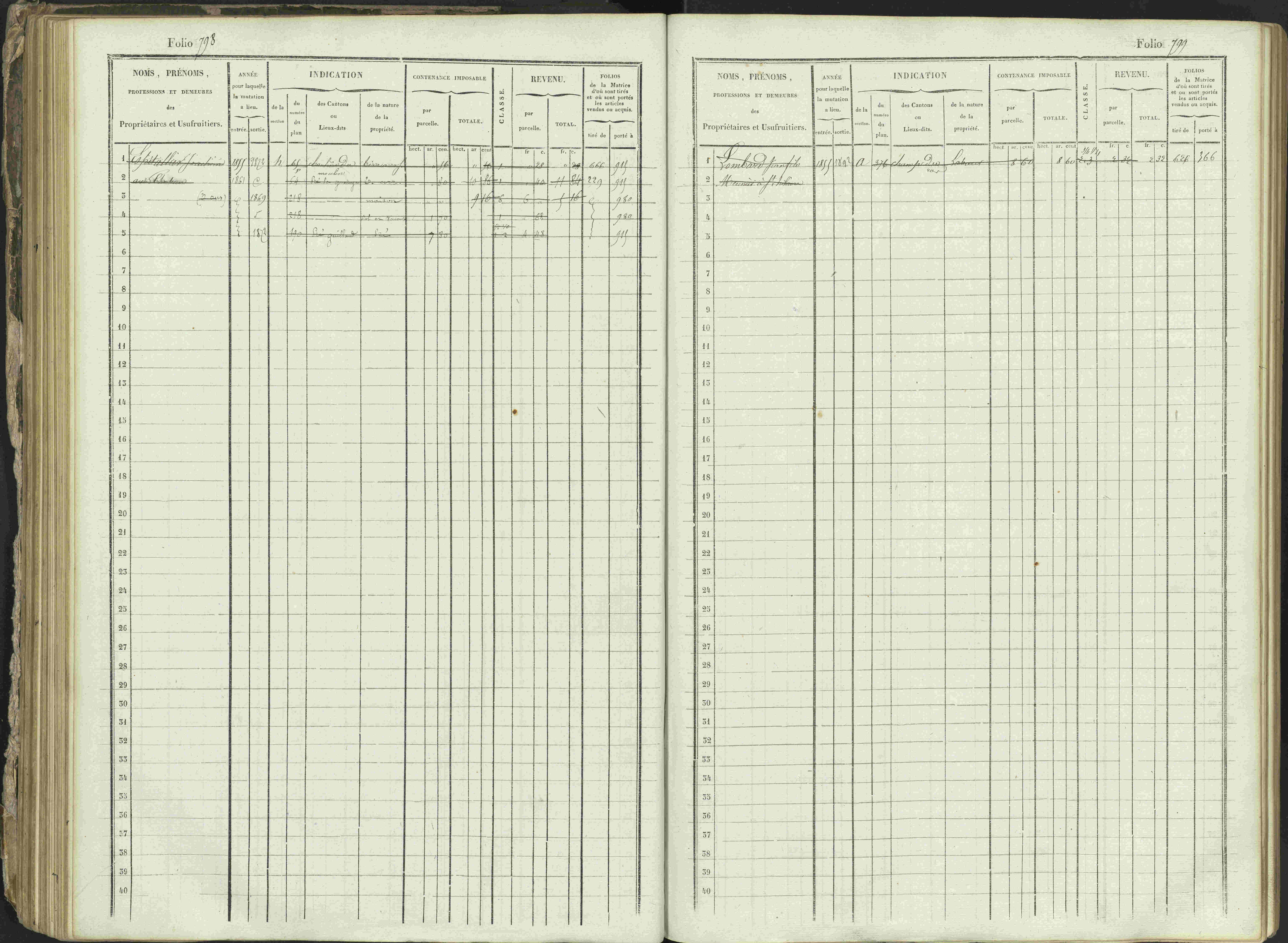 Ancelle - 3 P 129/1 - 3 P 129/1 - Matrice, folios 625-1246. 