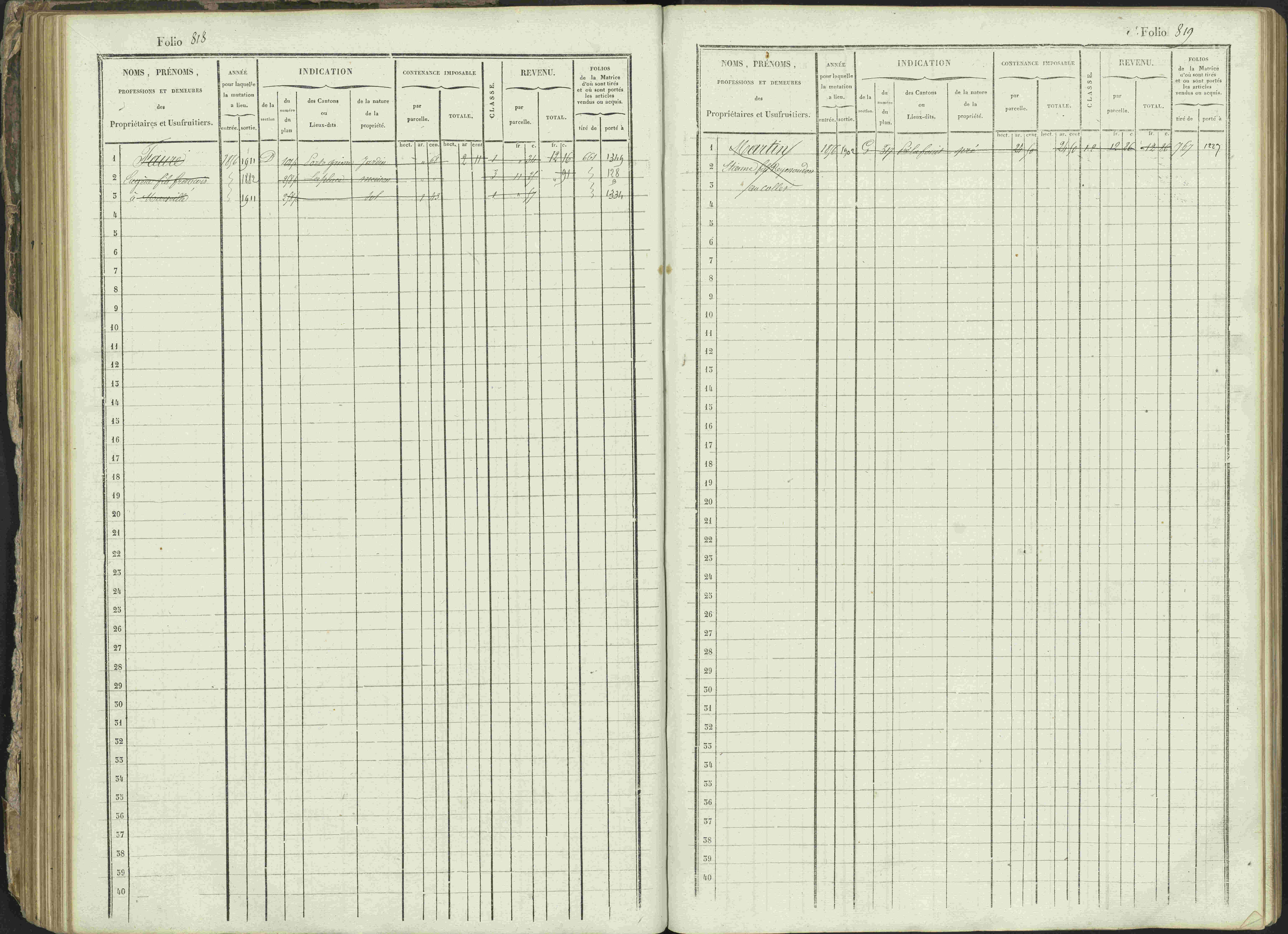 Ancelle - 3 P 129/1 - 3 P 129/1 - Matrice, folios 625-1246. 