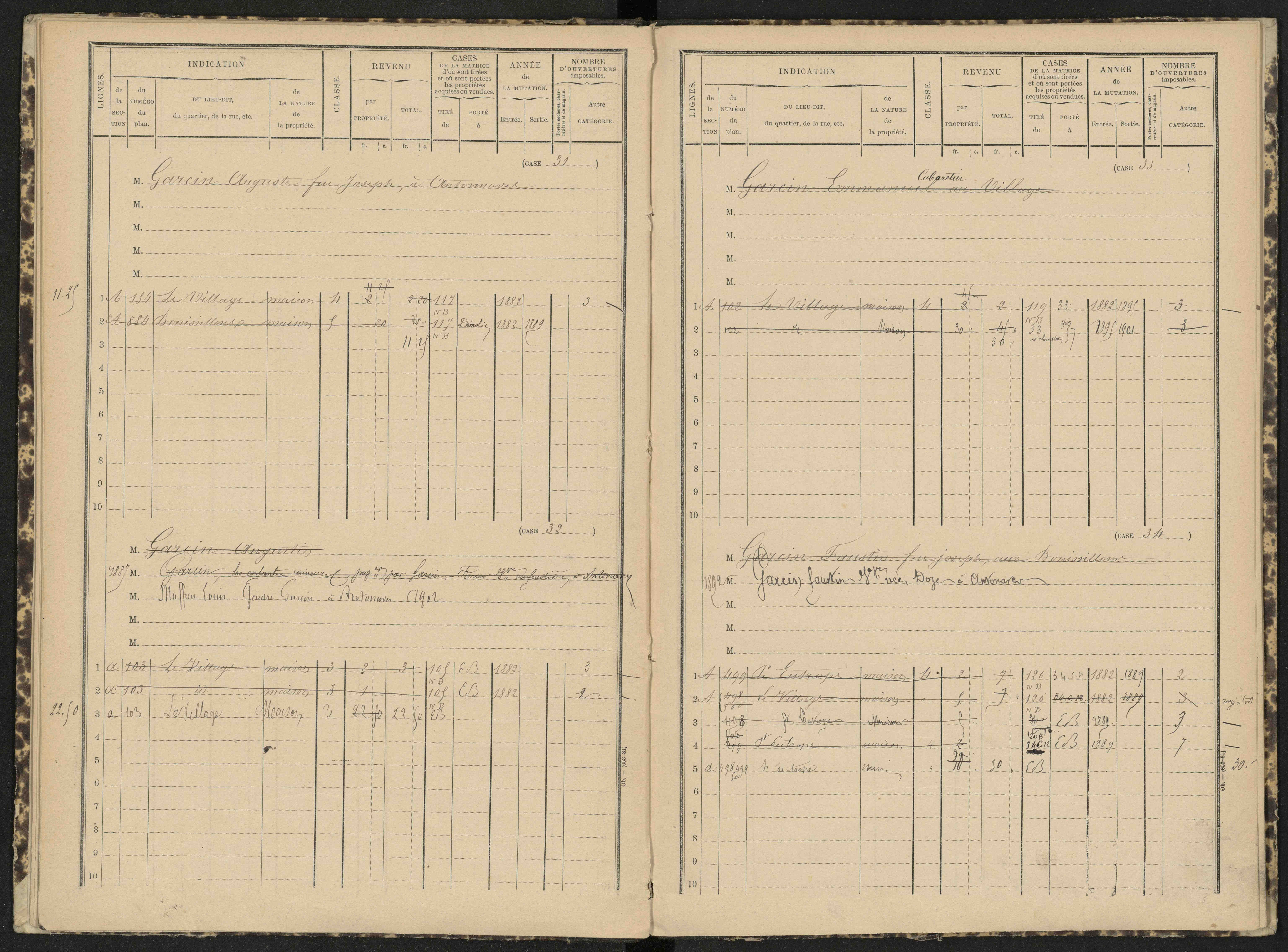 Antonaves - 3 P 139/1 - 3 P 139/1 - Matrice des propriétés bâties.