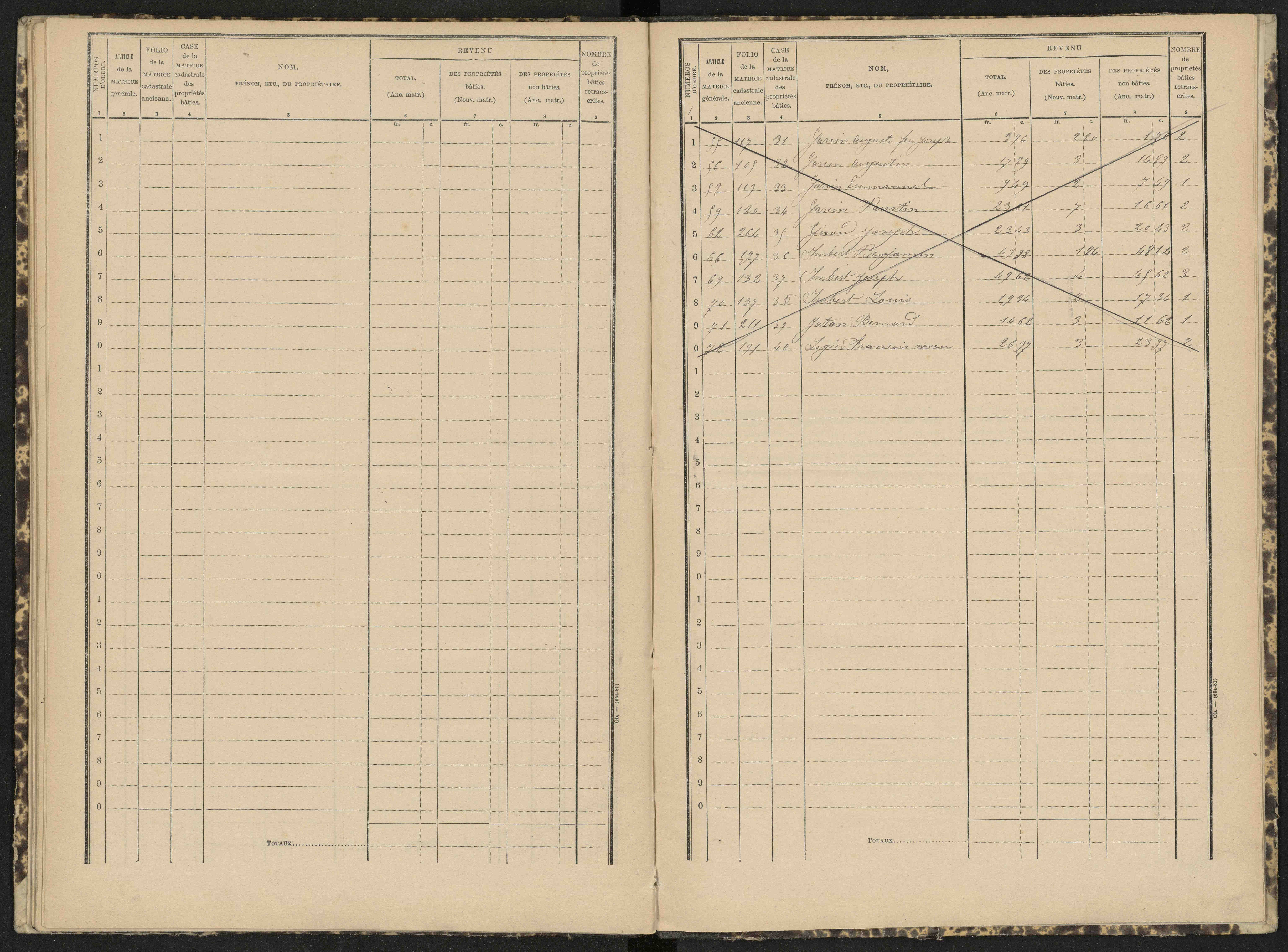 Antonaves - 3 P 139/1 - 3 P 139/1 - Matrice des propriétés bâties.