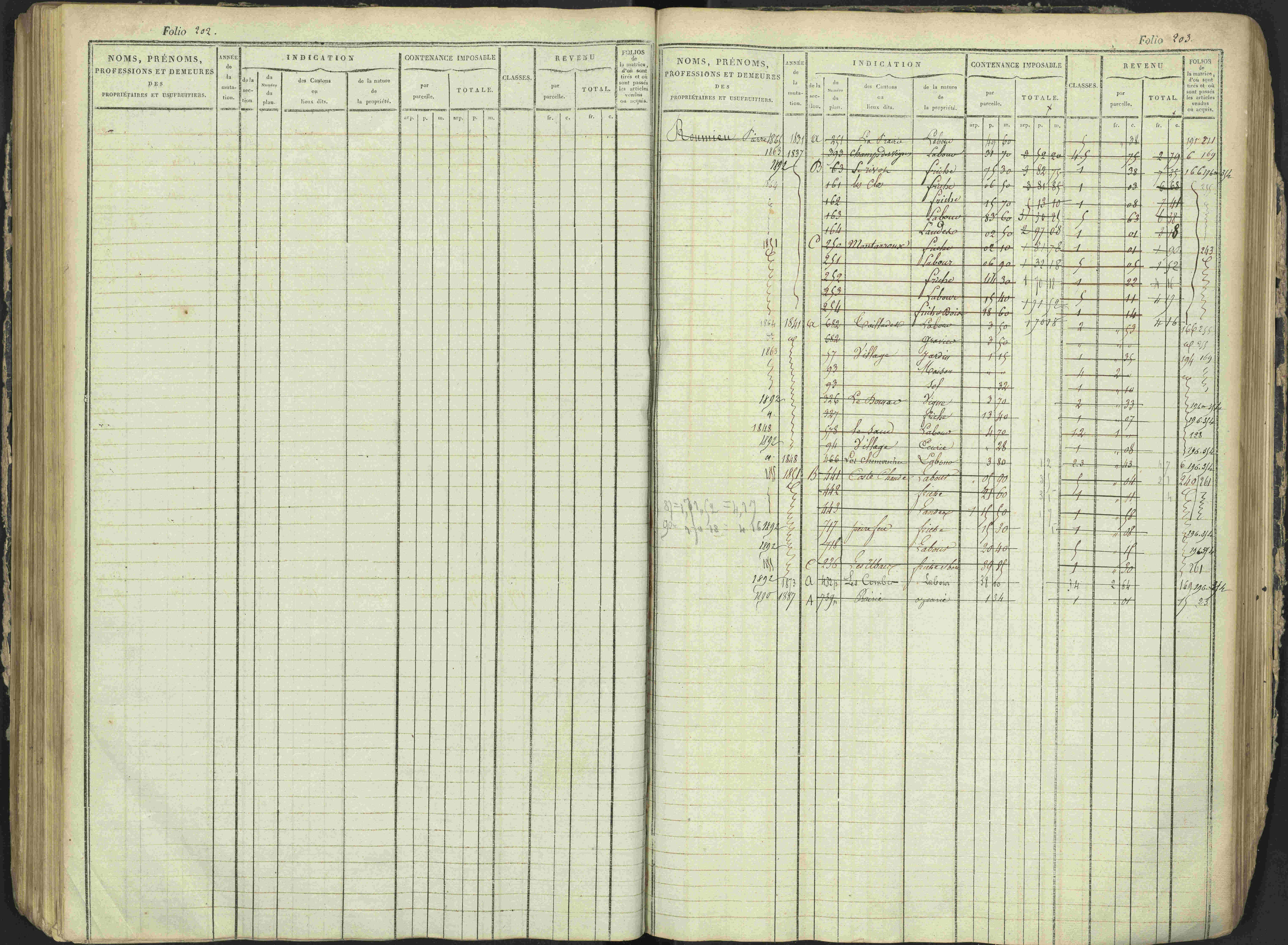 Antonaves - 3 P 137/1 - 3 P 137/1 - Matrice des propriétés foncières.